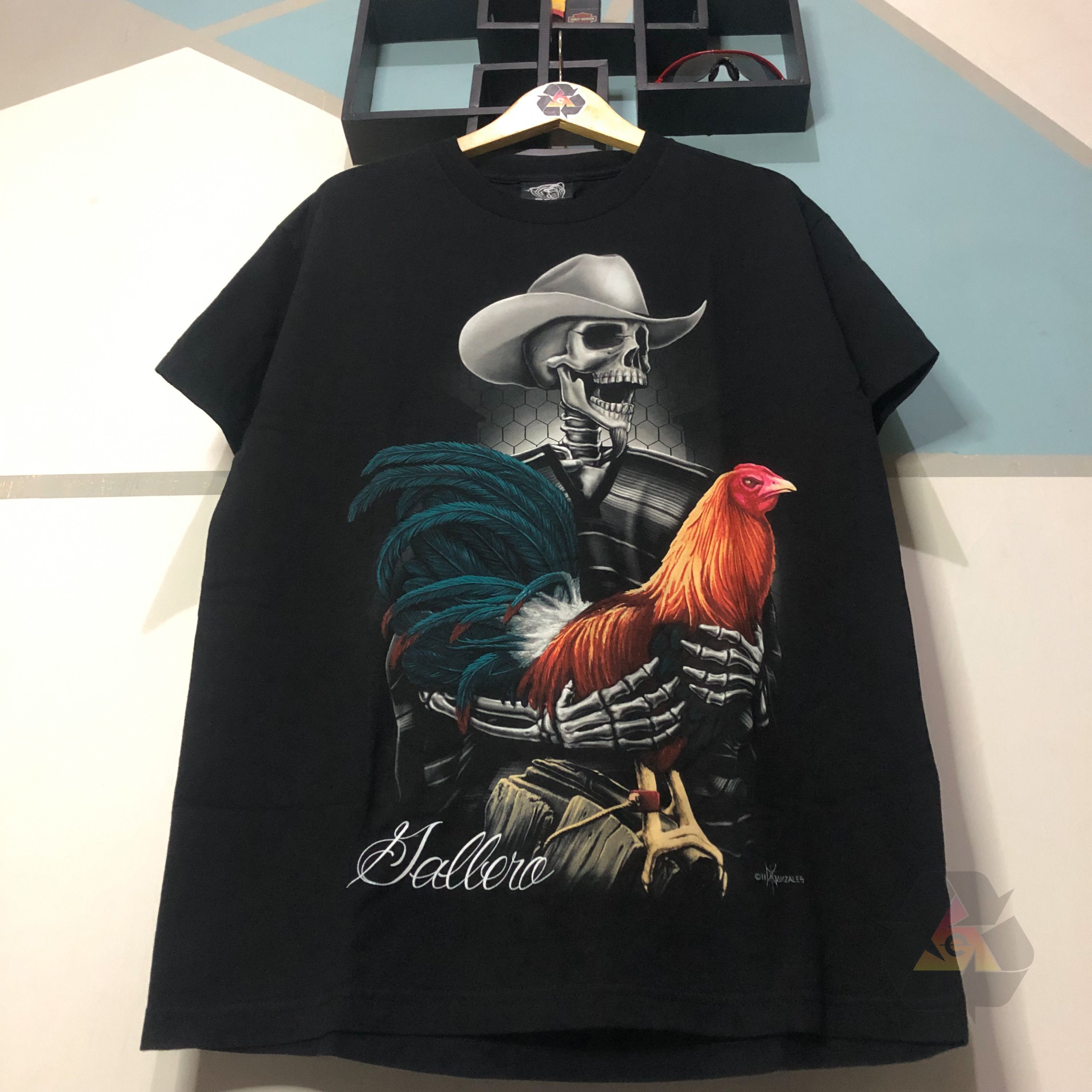 Japanese Brand Vintage David Gonzales Art Jallero Grandfather T-Shirt Y2K Size US L / EU 52-54 / 3 - 4 Thumbnail