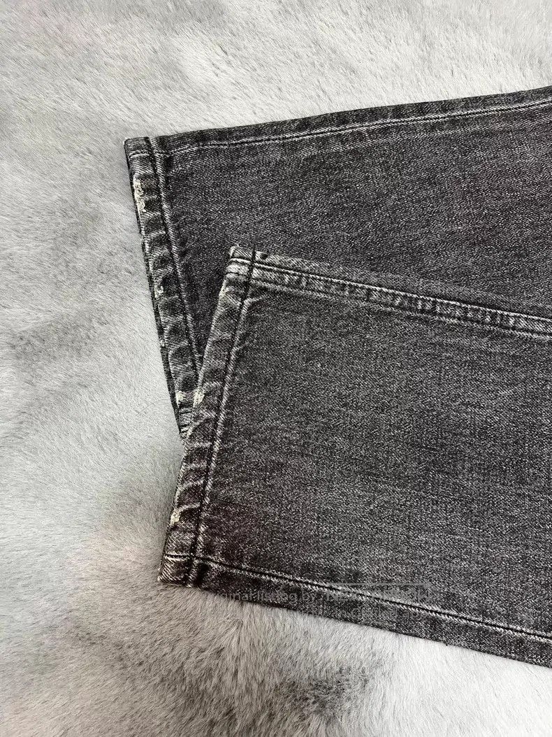 Celine Celine Smoke Black Washed Straight Leg Jeans Size US 28 / EU 44 - 7 Thumbnail