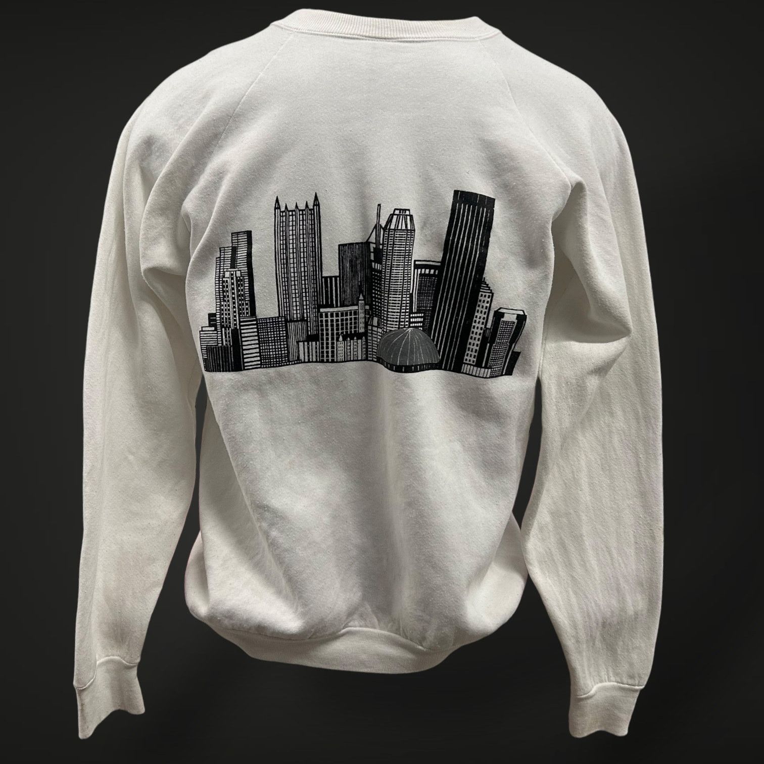 Vintage Vintage 1980s Pittsburgh Skyline Sweatshirt – White Crewneck Size US L / EU 52-54 / 3 - 2 Thumbnail