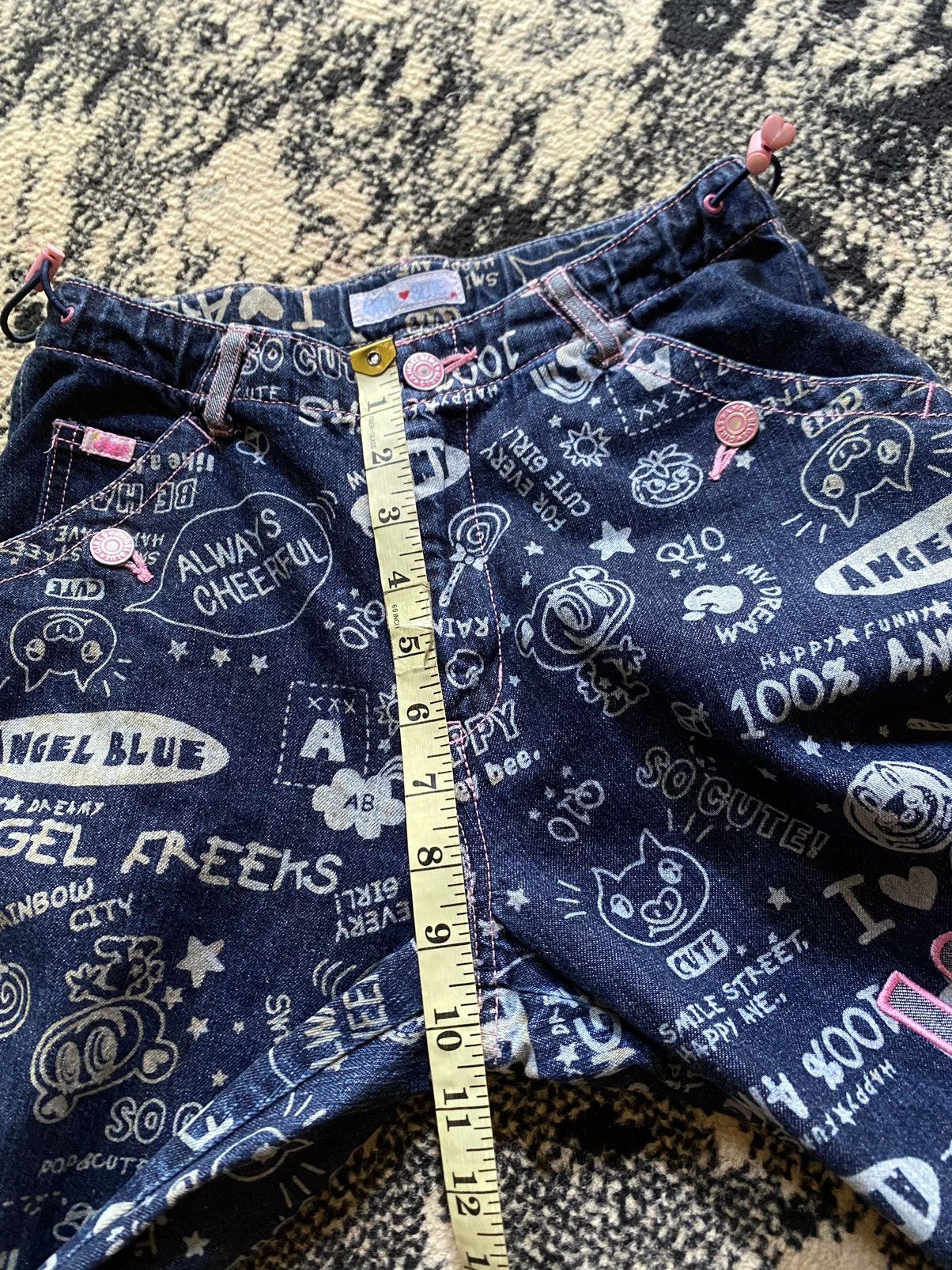 Angel Blue × Hysteric Glamour × Japanese Brand Y2K Japanes Angel Blue Flare Jeans Size 27" / US 4 / IT 40 - 12 Thumbnail