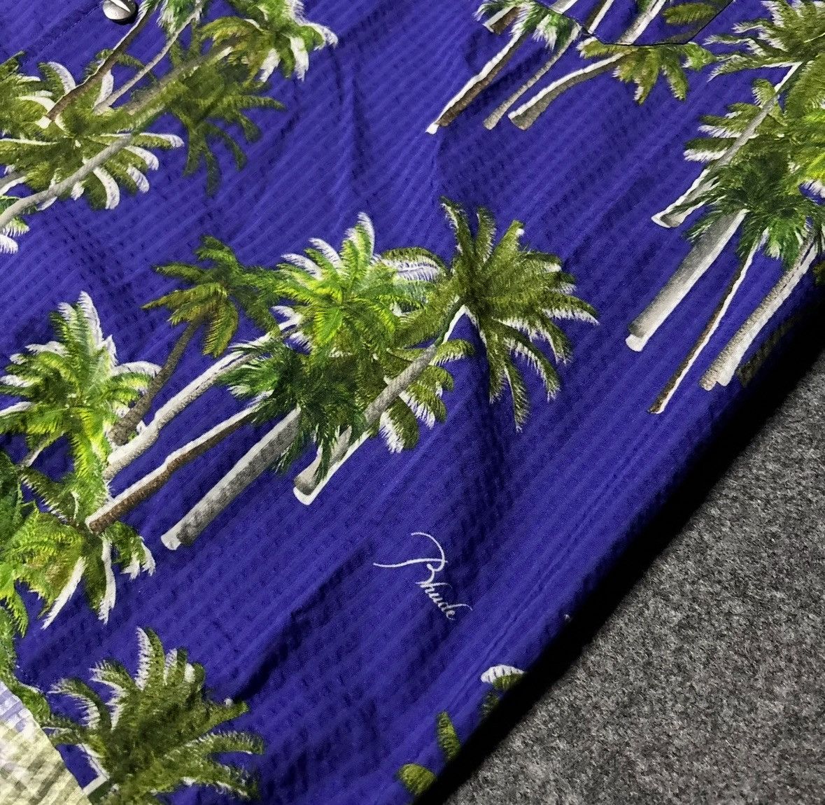 Rhude Rhude palm tree print “green” shirt Size US M / EU 48-50 / 2 - 4 Thumbnail