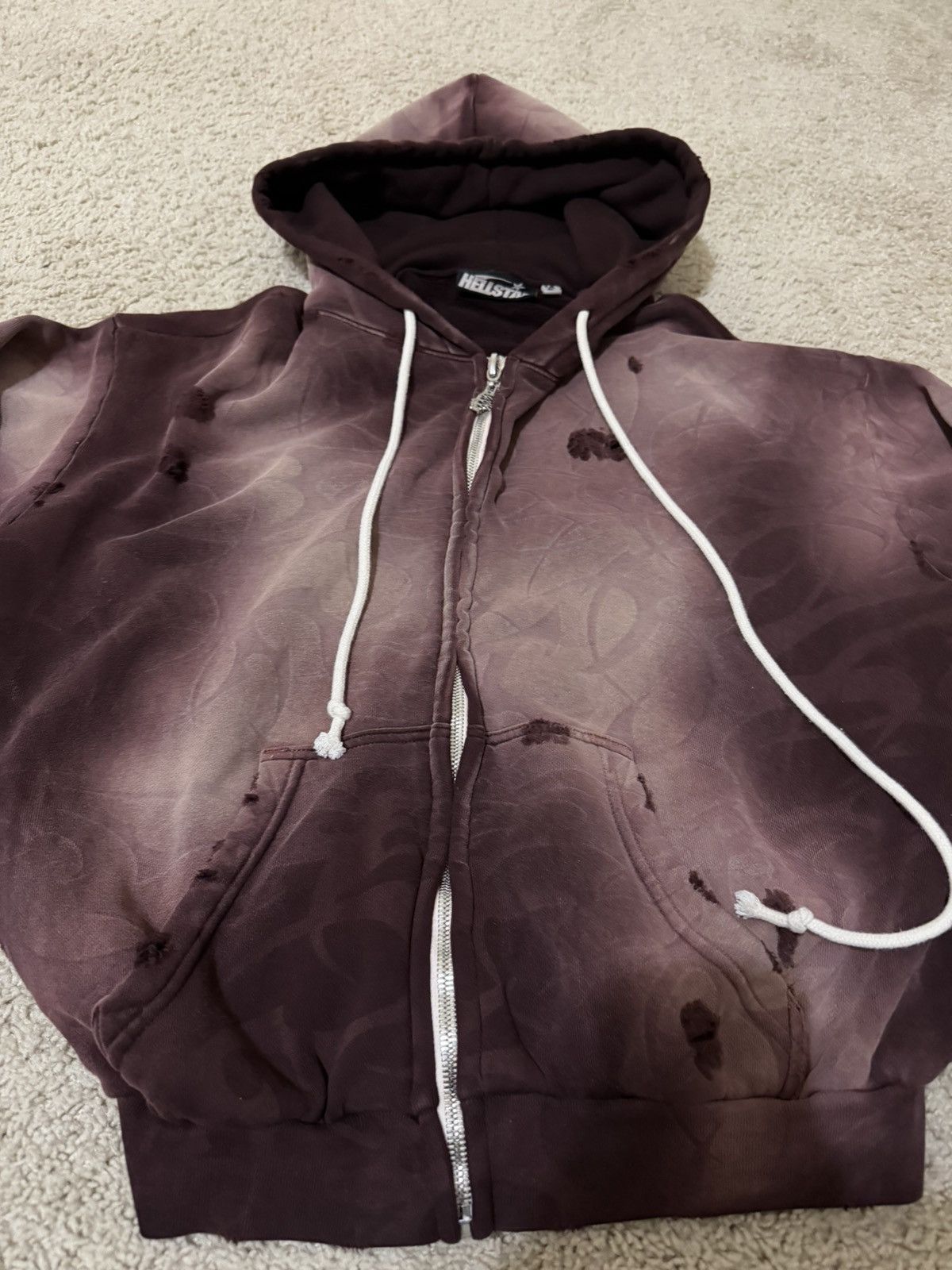 HELLSTAR Hellstar brown Tribal Lazer Zip-up Size US XS / EU 42 / 0 - 2 Thumbnail