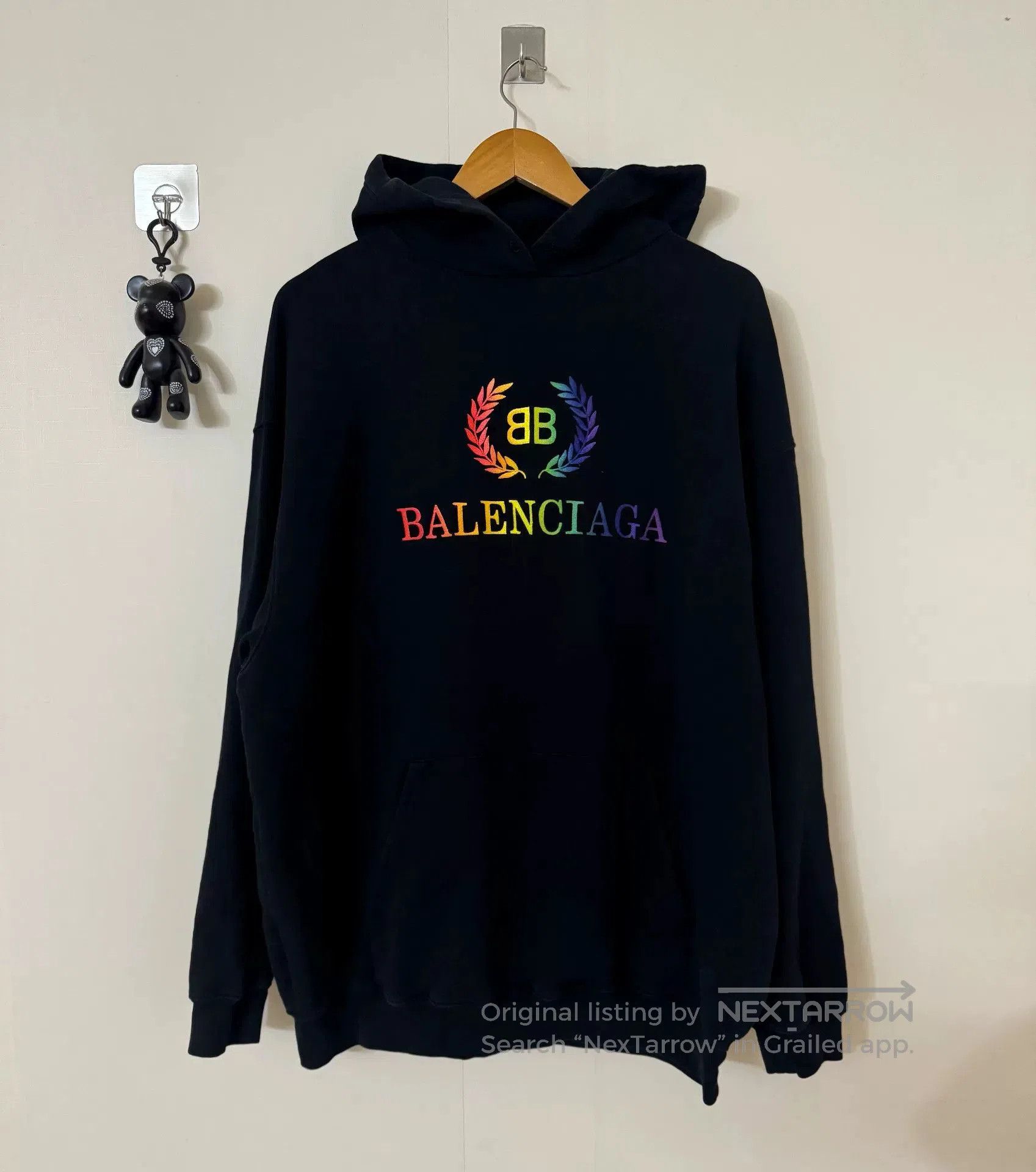 Balenciaga balenciaga rainbow embroidered hoodie. Size US S / EU 44-46 / 1 - 1 Thumbnail