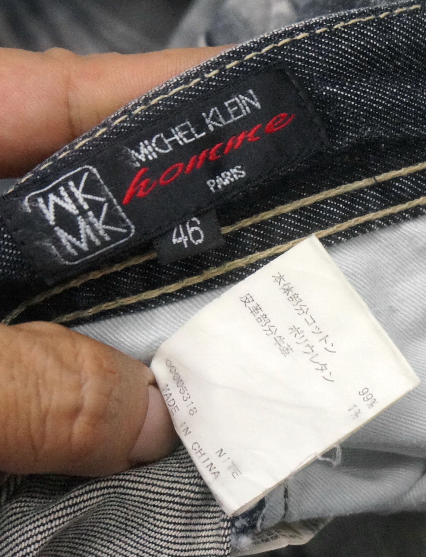 Japanese Brand Michel Klein Homme Paris Black Vintage Jeans Size US 30 / EU 46 - 6 Thumbnail