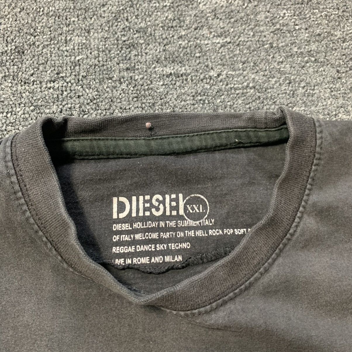 Diesel × Vintage Vintage Diesel y2k Big Logo T-Shirt Size US XXL / EU 58 / 5 - 7 Thumbnail