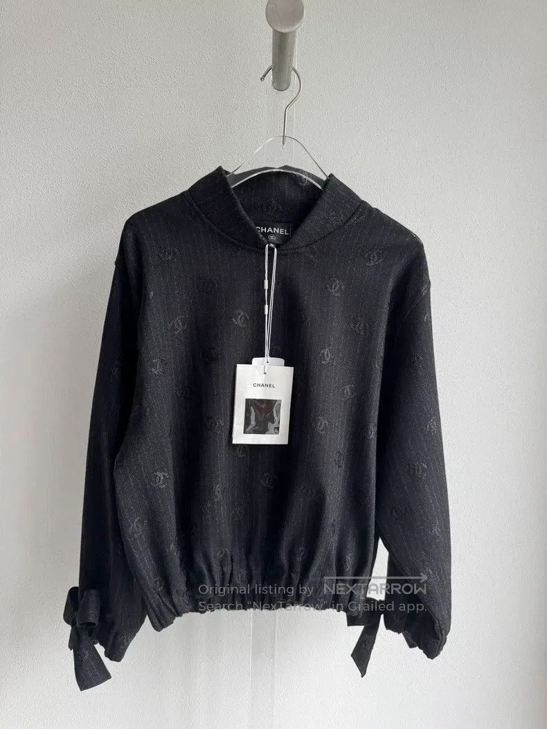 Chanel Chanel 24B striped logo bow long sleeves Size XS / US 0-2 / IT 36-38 - 1 Thumbnail