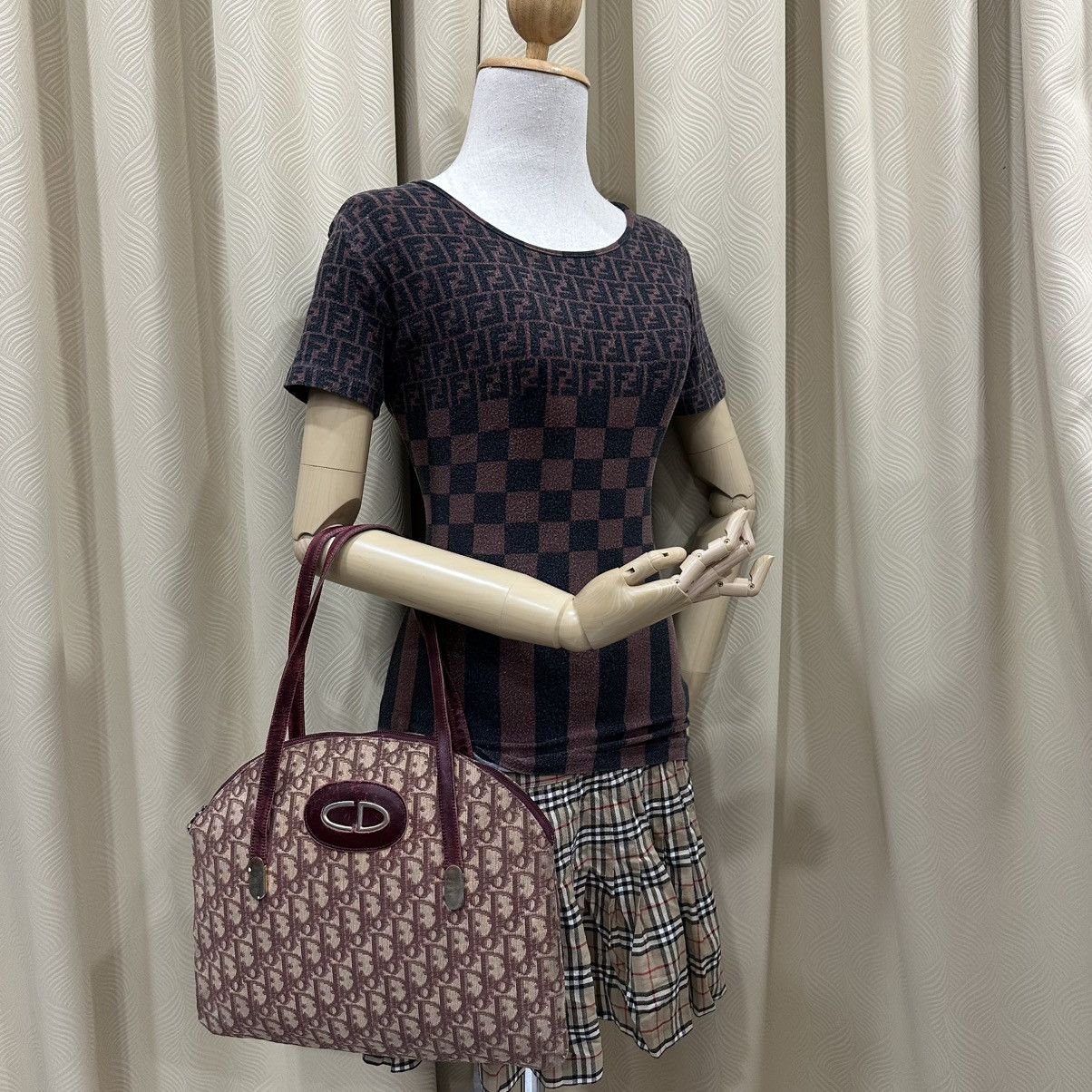 Christian Dior Monsieur ‼️YES‼️VINTAGE CHRISTIAN DIOR TROTTER CANVAS SHOULDER TOTE BAG Size ONE SIZE - 1 Thumbnail