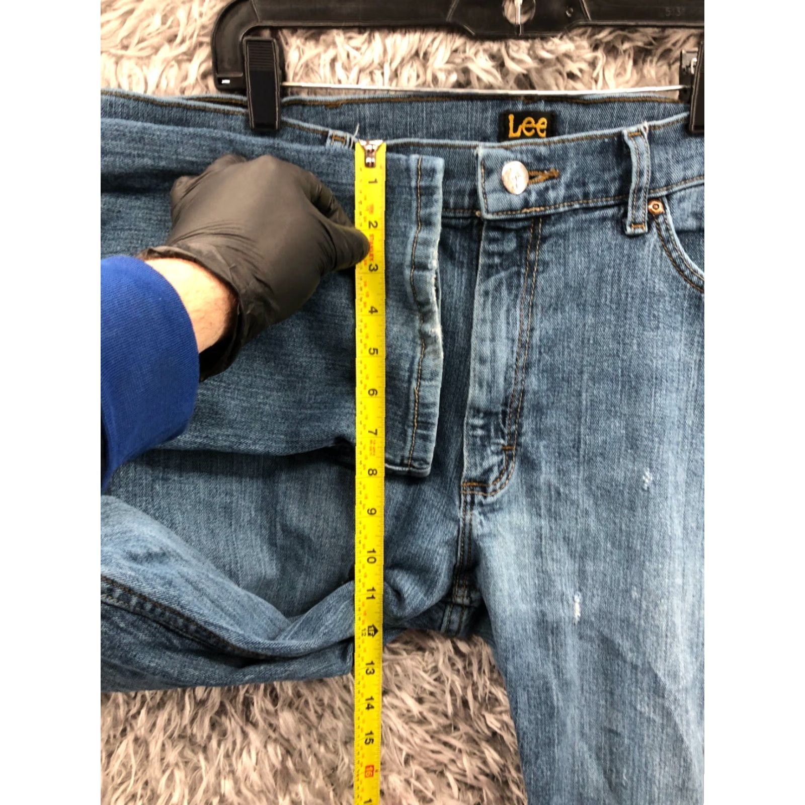 Lee Lee Jeans Size 40x32 Mens Mid Rise Straight Leg Medium Wash Blue Denim Regular Fit Size US 40 / EU 56 - 4 Thumbnail