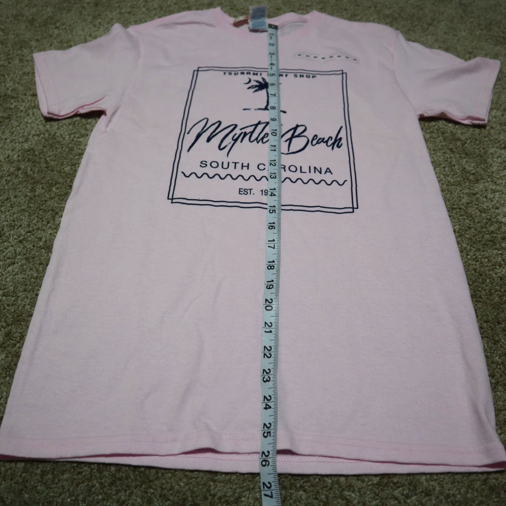 Delta VINTAGE SC South Carolina Myrtle Beach Pink Short Sleeve Ladies Tee T-Shirt Womens Small Size S / US 4 / IT 40 - 5 Thumbnail