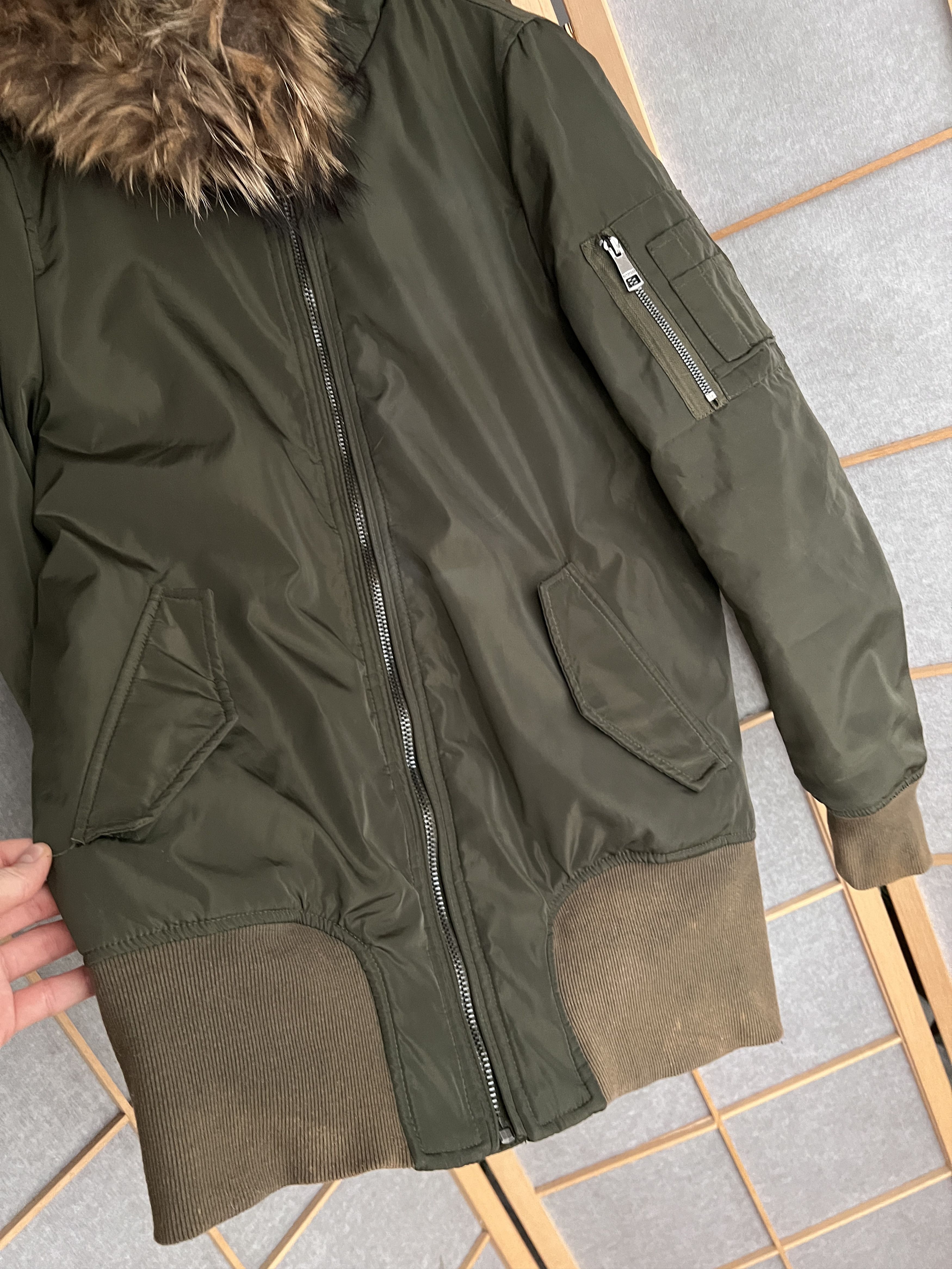 Burberry Burberry vintage faux fur hood bomber jacket avant garde y2k Size M / US 6-8 / IT 42-44 - 13 Thumbnail