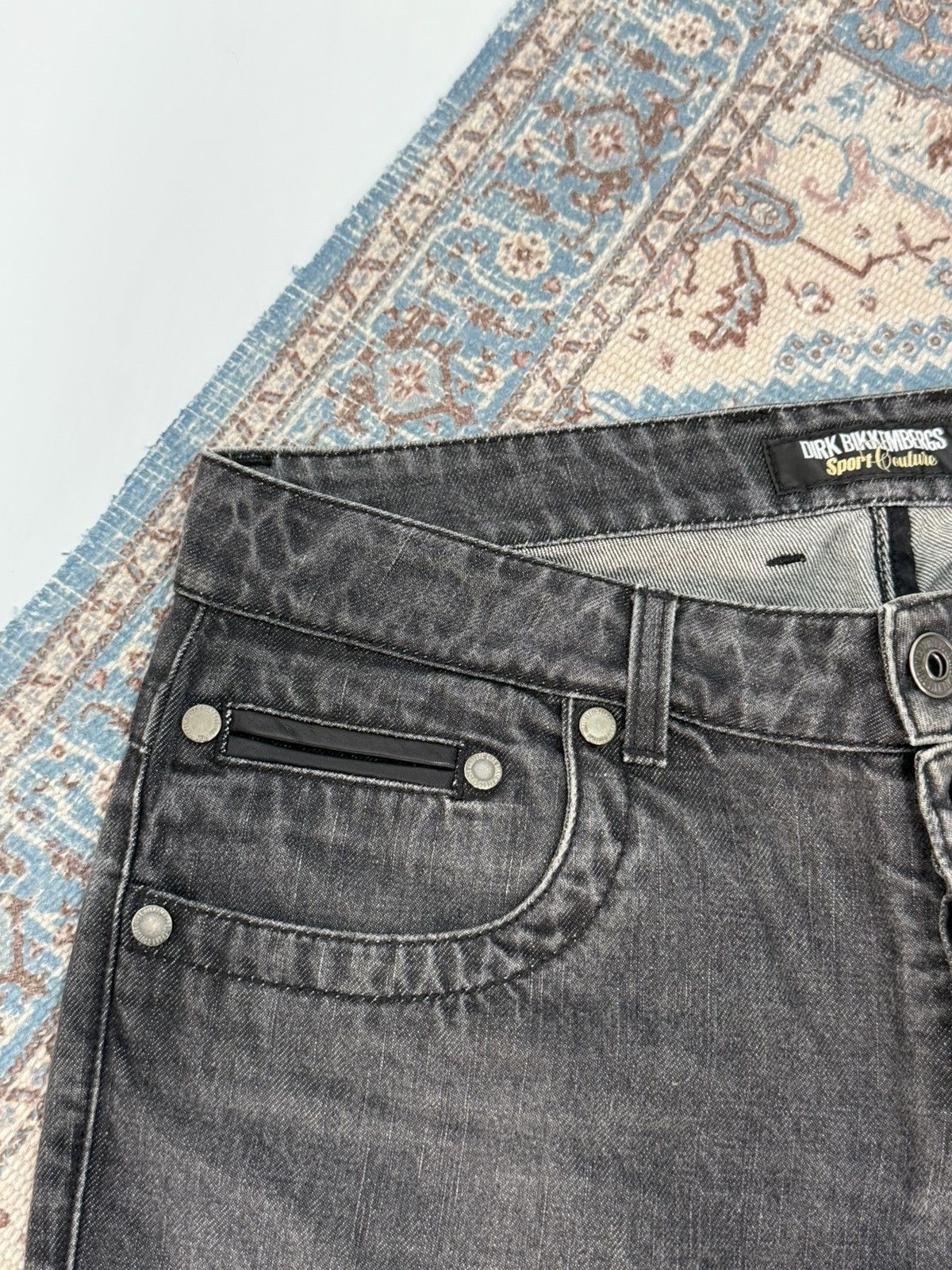 Dirk Bikkembergs Dirk Bikkembergs Sport Couture Biker Jeans Denim Pants Size US 32 / EU 48 - 6 Thumbnail
