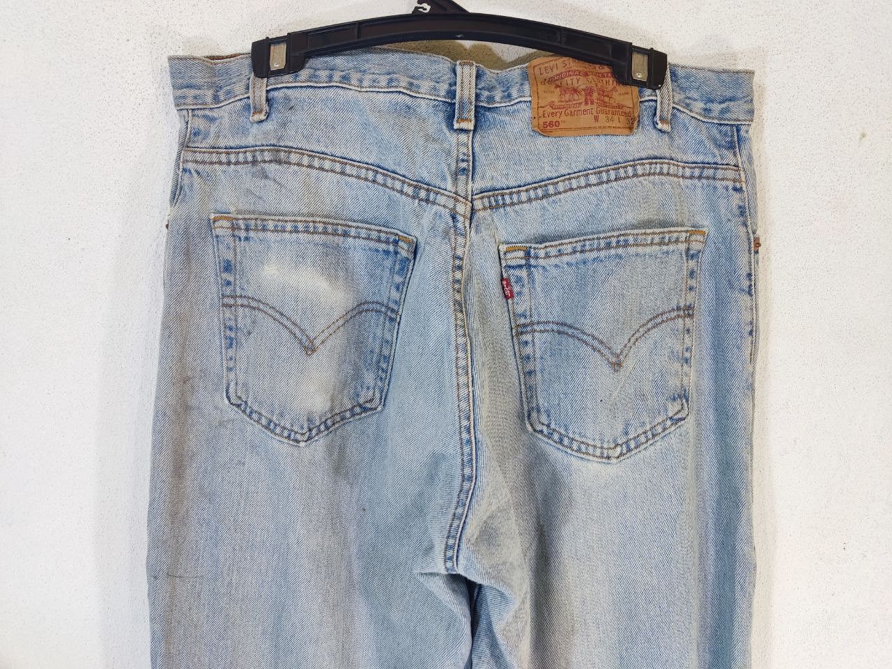 Levi's vintage levis 560 loose fit tapered leg nice design Size US 36 / EU 52 - 18 Thumbnail