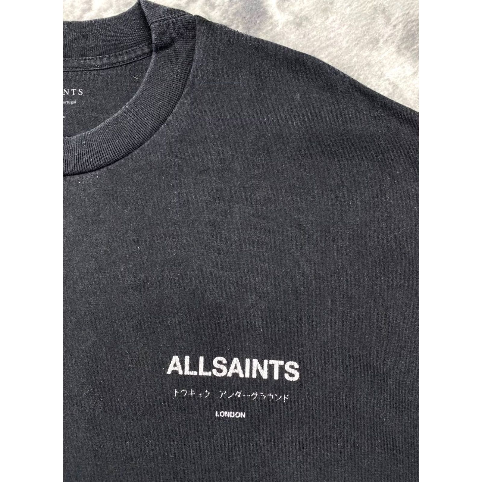 Allsaints AllSaints T Shirt Men S Black Oversized Crew Neck Big Logo SS Fit Size US S / EU 44-46 / 1 - 4 Thumbnail
