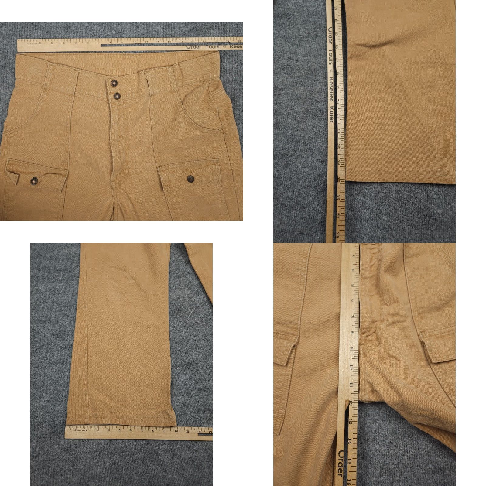 Levi's VINTAGE Levi's Bush Pants Jeans Adult 34 X 25 Beige Cargo Pockets 70s Jeans Pants Size US 34 / EU 50 - 8 Thumbnail