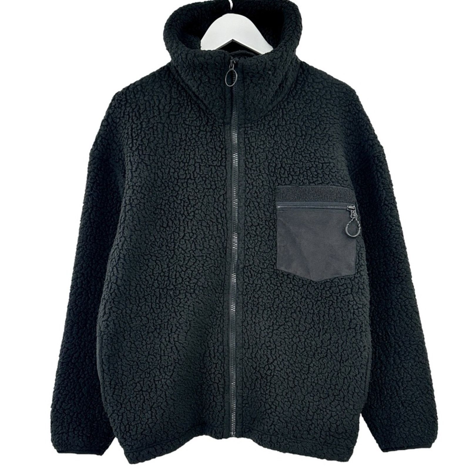 Nanamica Polartec Fleece Black Funnel Neck Oversized Loose Fit Jacket Size US M / EU 48-50 / 2 - 1 Thumbnail