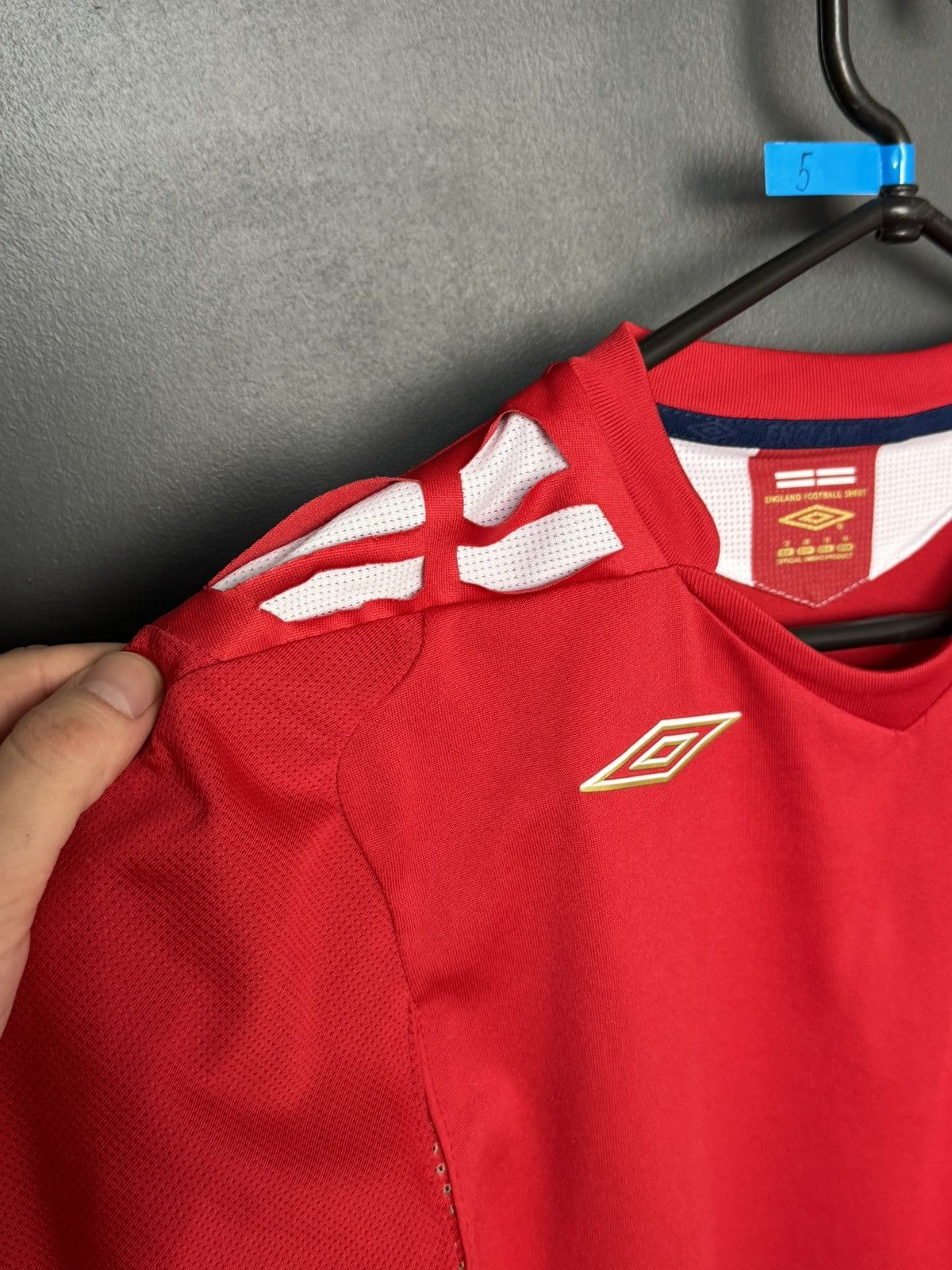 Umbro England National Team 06/08 Away Football Jersey T-Shirt Size M / US 6-8 / IT 42-44 - 6 Thumbnail