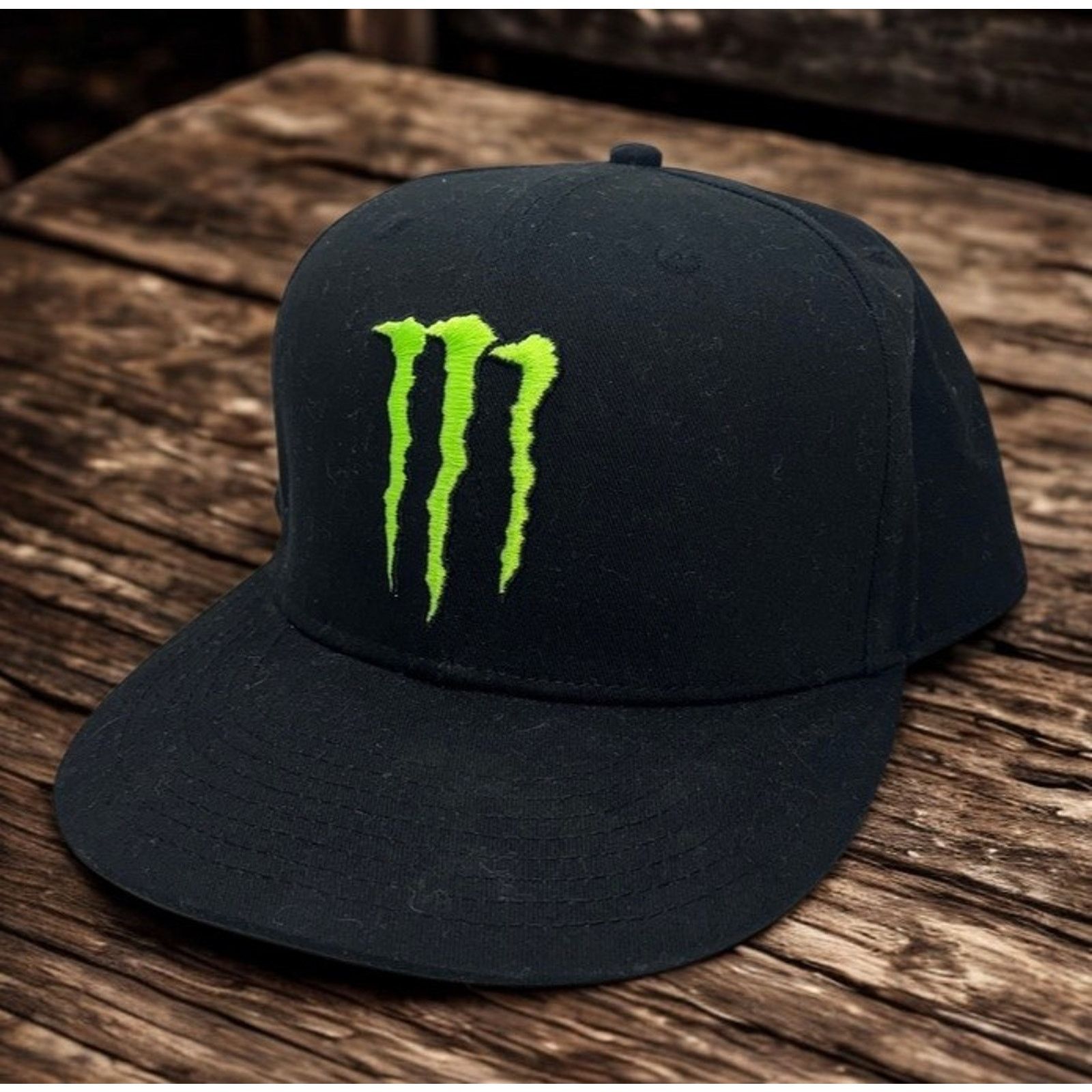 Other Monster Energy Snapback Hat Logo Cap Rare Underbrim Pattern Size ONE SIZE - 10 Thumbnail