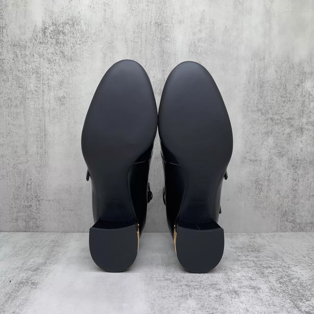 Louis Vuitton LV Black Mary Jane Heels 37.5 New Boxed Sample Size US 7 / IT 37 - 7 Thumbnail