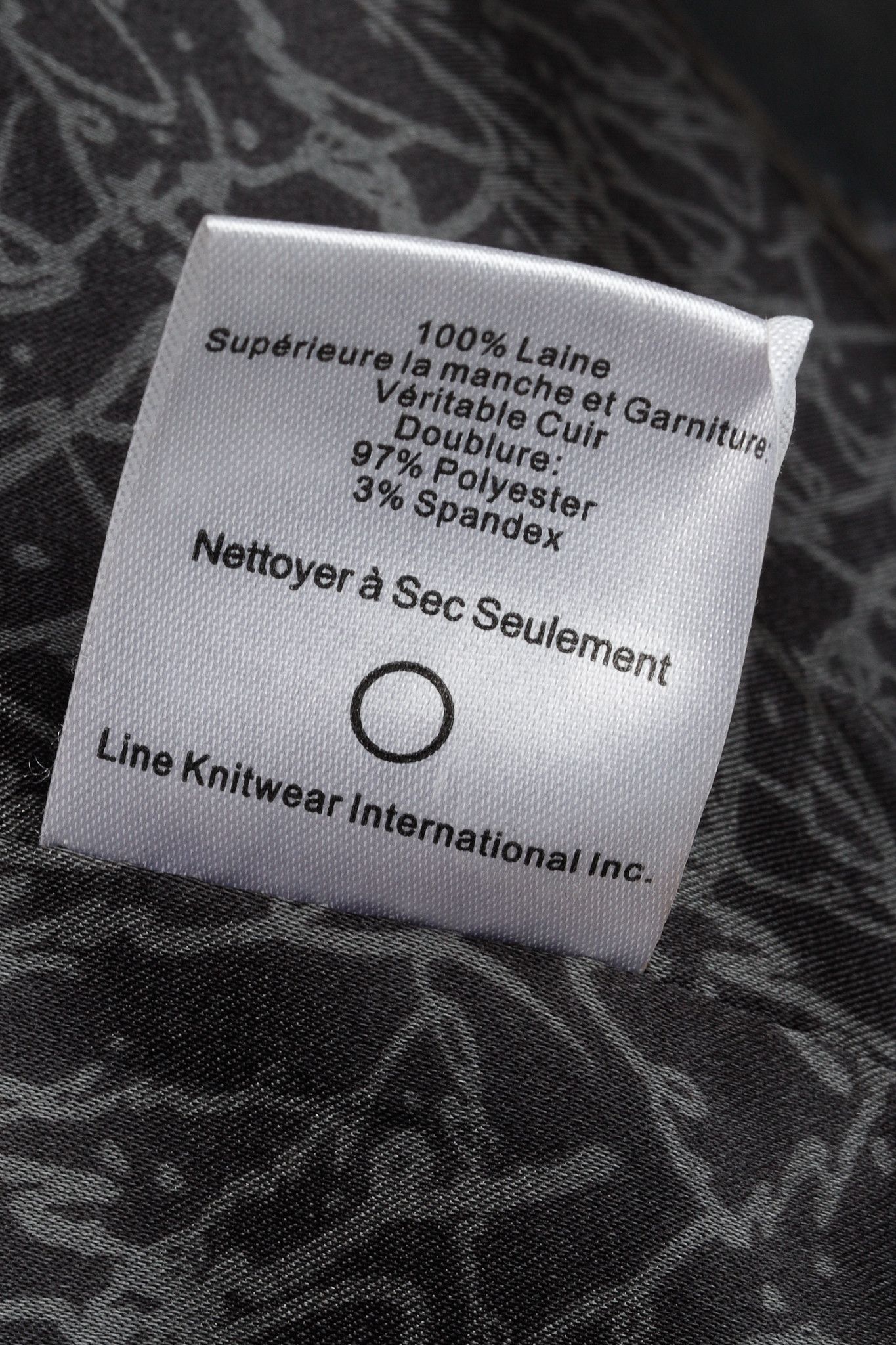 Other Line the Label Black Boiled Wool & Leather Moto Jacket Size S / US 4 / IT 40 - 10 Thumbnail