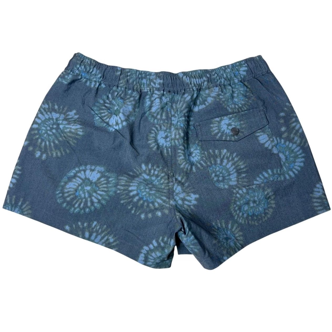 Toad&Co Toad & Co Shorts Men Small Blue Organic Cotton Blend Stretch Geometric Drawstring Size US 29 - 4 Thumbnail