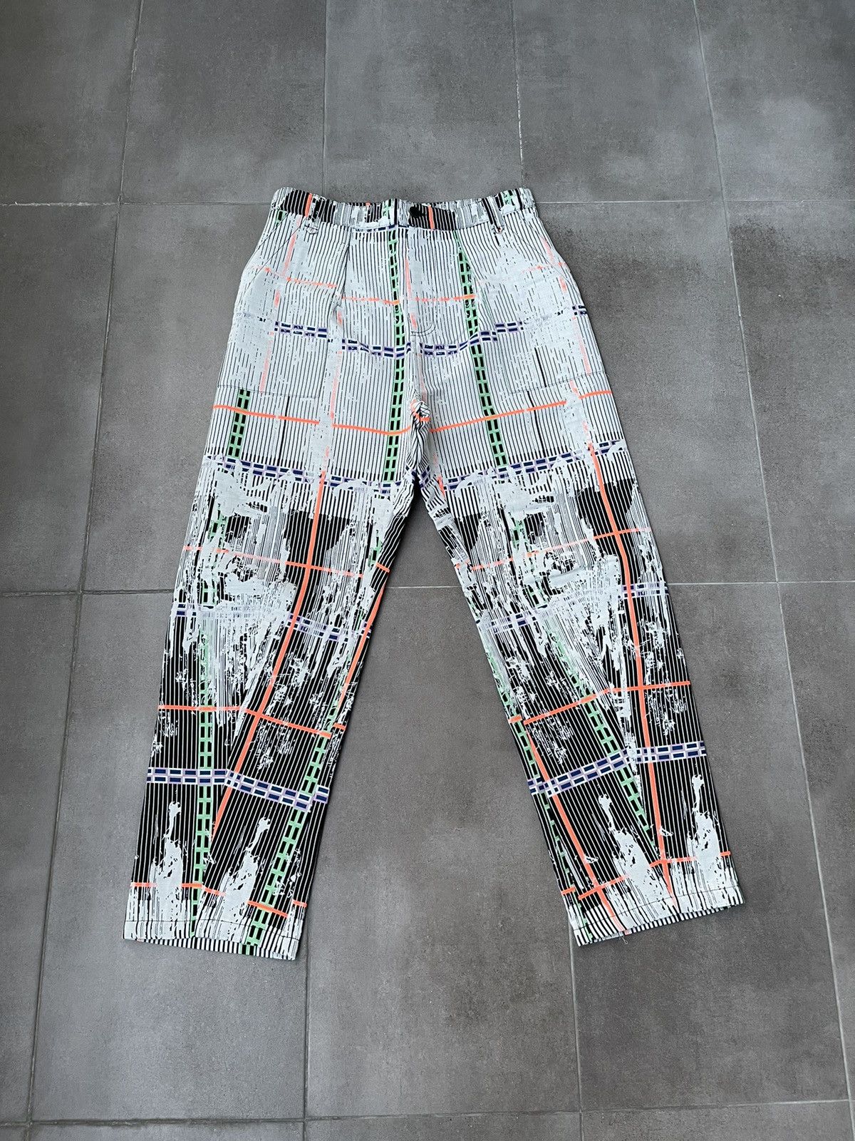 image of Avant Garde x Henrik Vibskov ds! Fw22 Henrik Vibskov Razor Splash Fusion Casual Pants (Size 32)