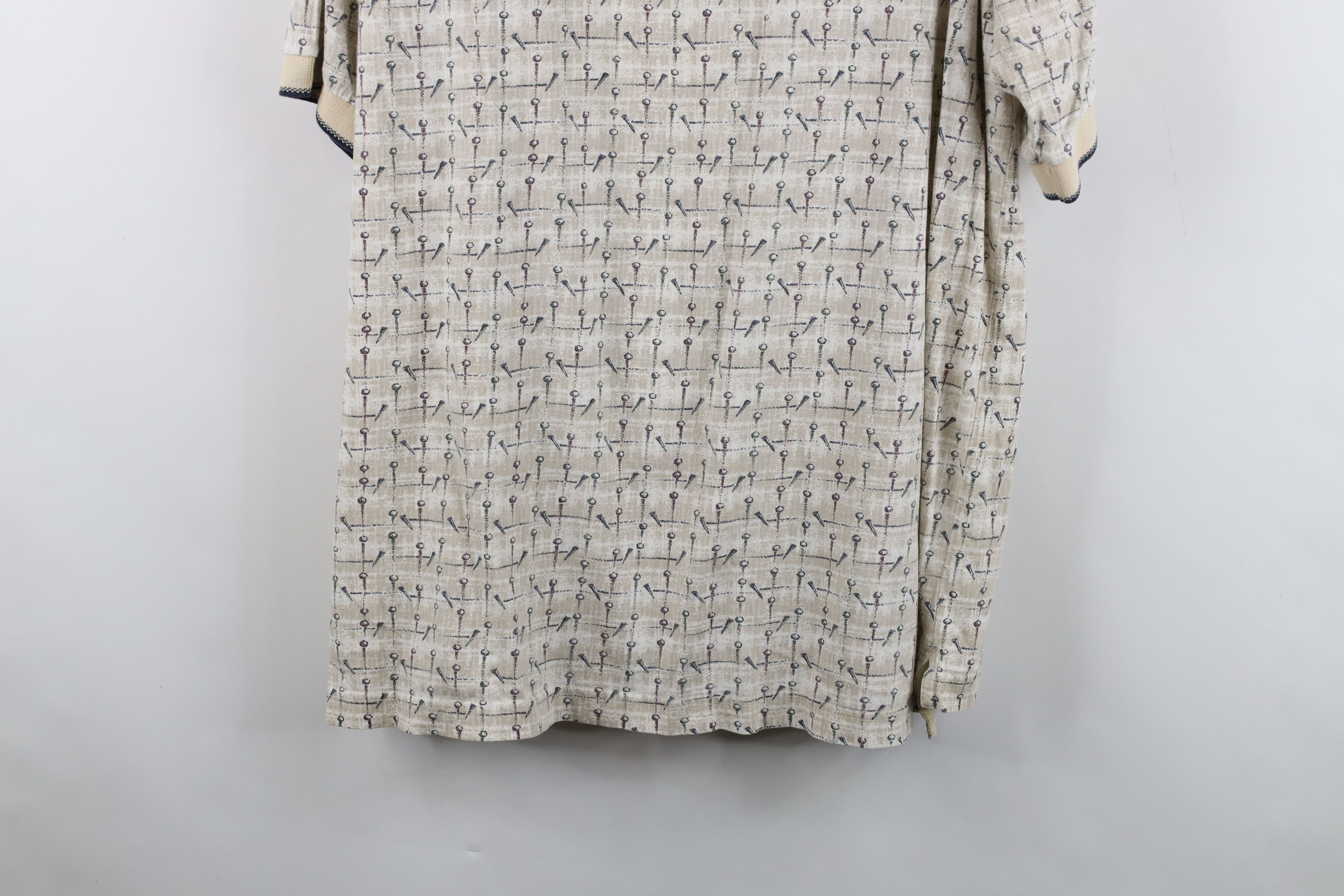 Vintage Vintage 90s Streetwear All Over Print Baggy Fit Polo Shirt Size US L / EU 52-54 / 3 - 11 Thumbnail