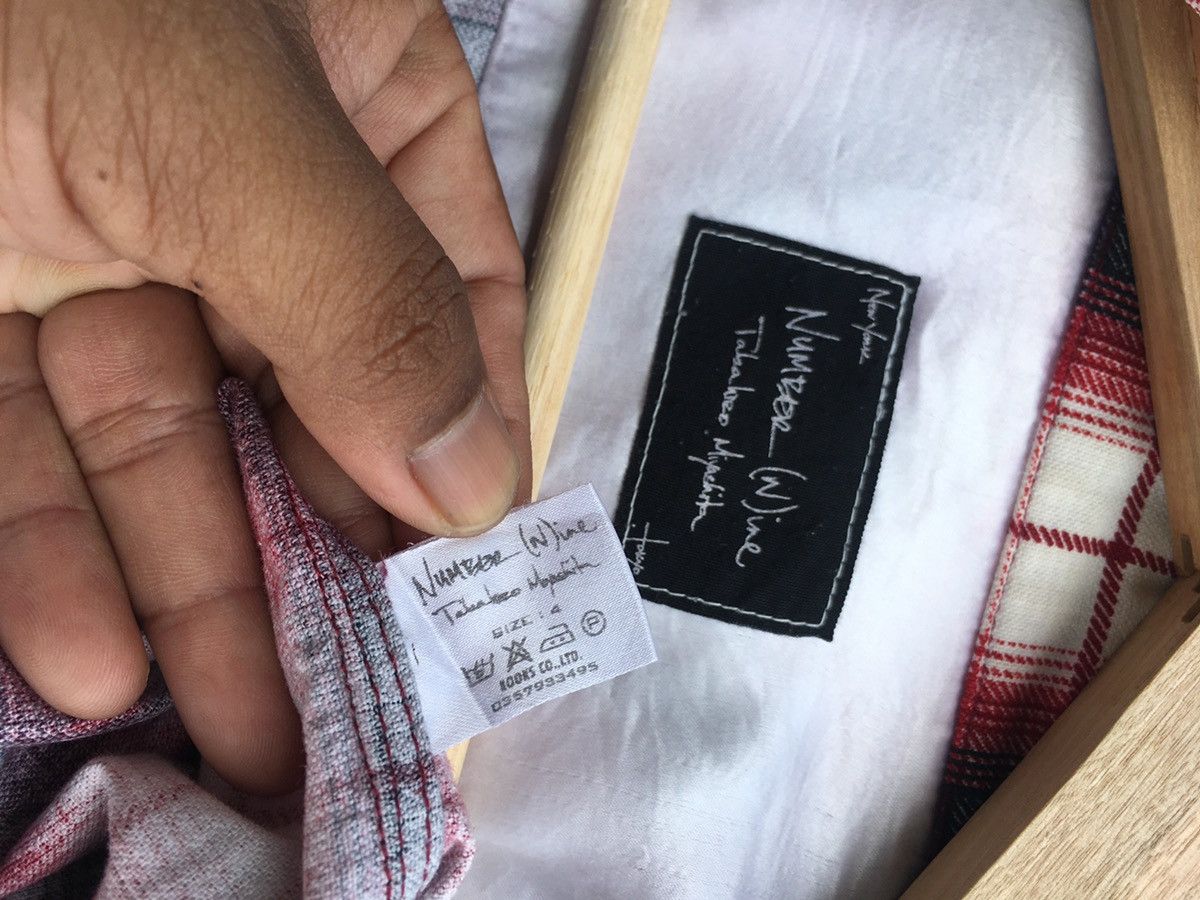 Number (N)ine Rare Number Nine Checkered Flannel Shirt Size US L / EU 52-54 / 3 - 20 Thumbnail