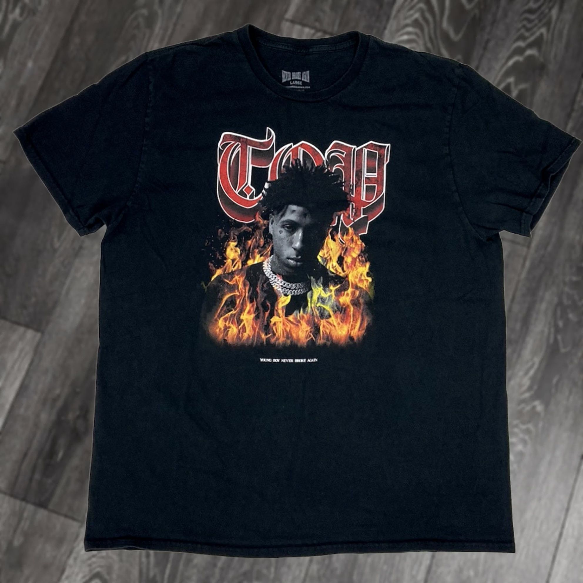 Vintage YoungBoy Never Broke Again T-shirt Men Large Black Graphic Music Size US L / EU 52-54 / 3 - 1 Thumbnail