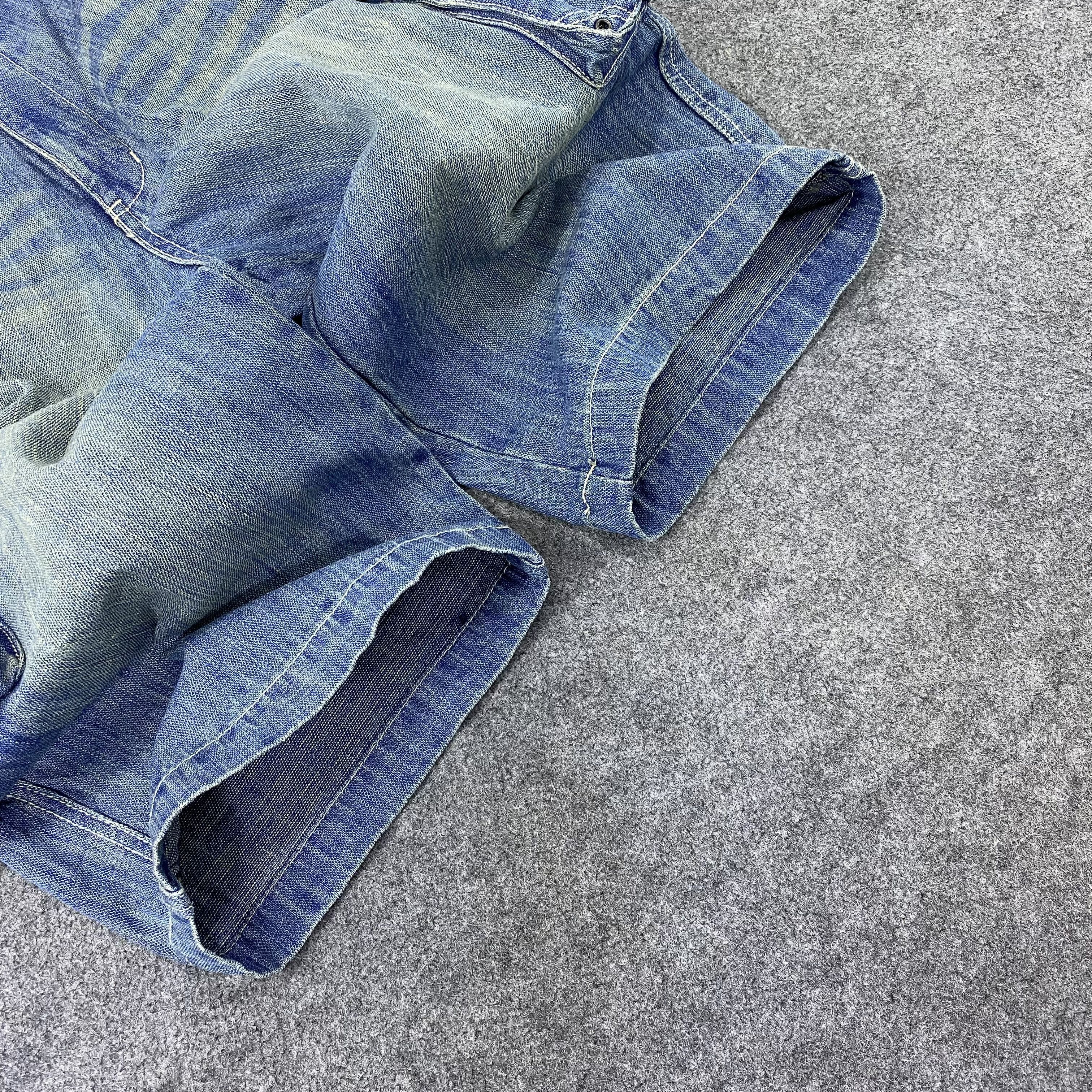 Japanese Brand Japanese Brand Blue Wash cargo short pants-C043 Size US 34 / EU 50 - 5 Thumbnail