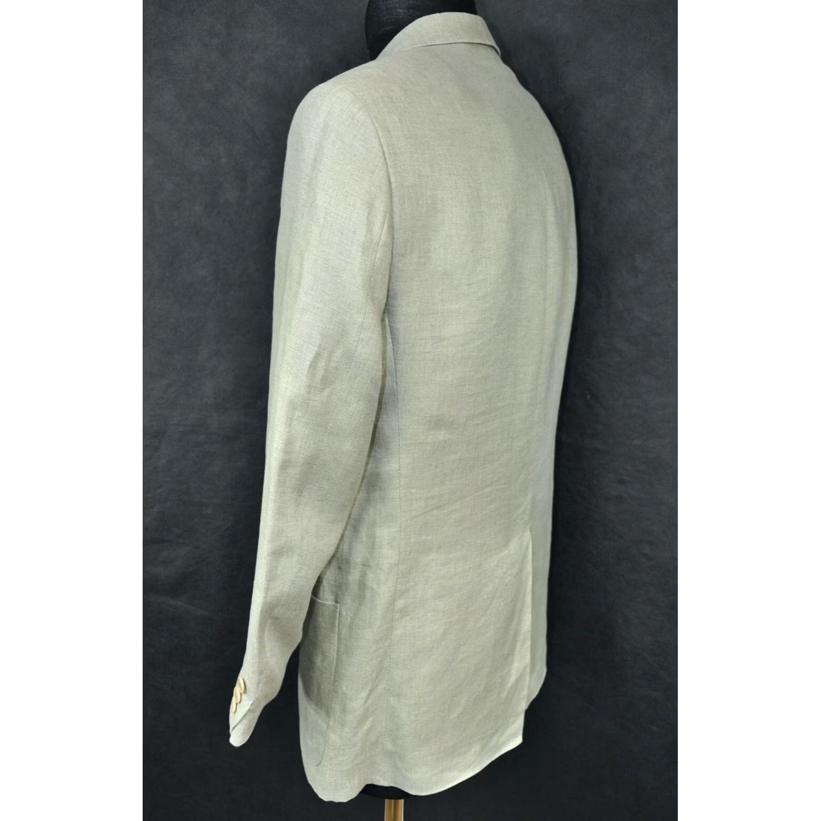 Kenzo KENZO Homme Linen Beige Blazer Jacket 50 Men Regular 3 Piece Vintage? No Beige Linen Blazer - 50 - France - Blazer - Kenzo - Men Size 50R - 4 Thumbnail