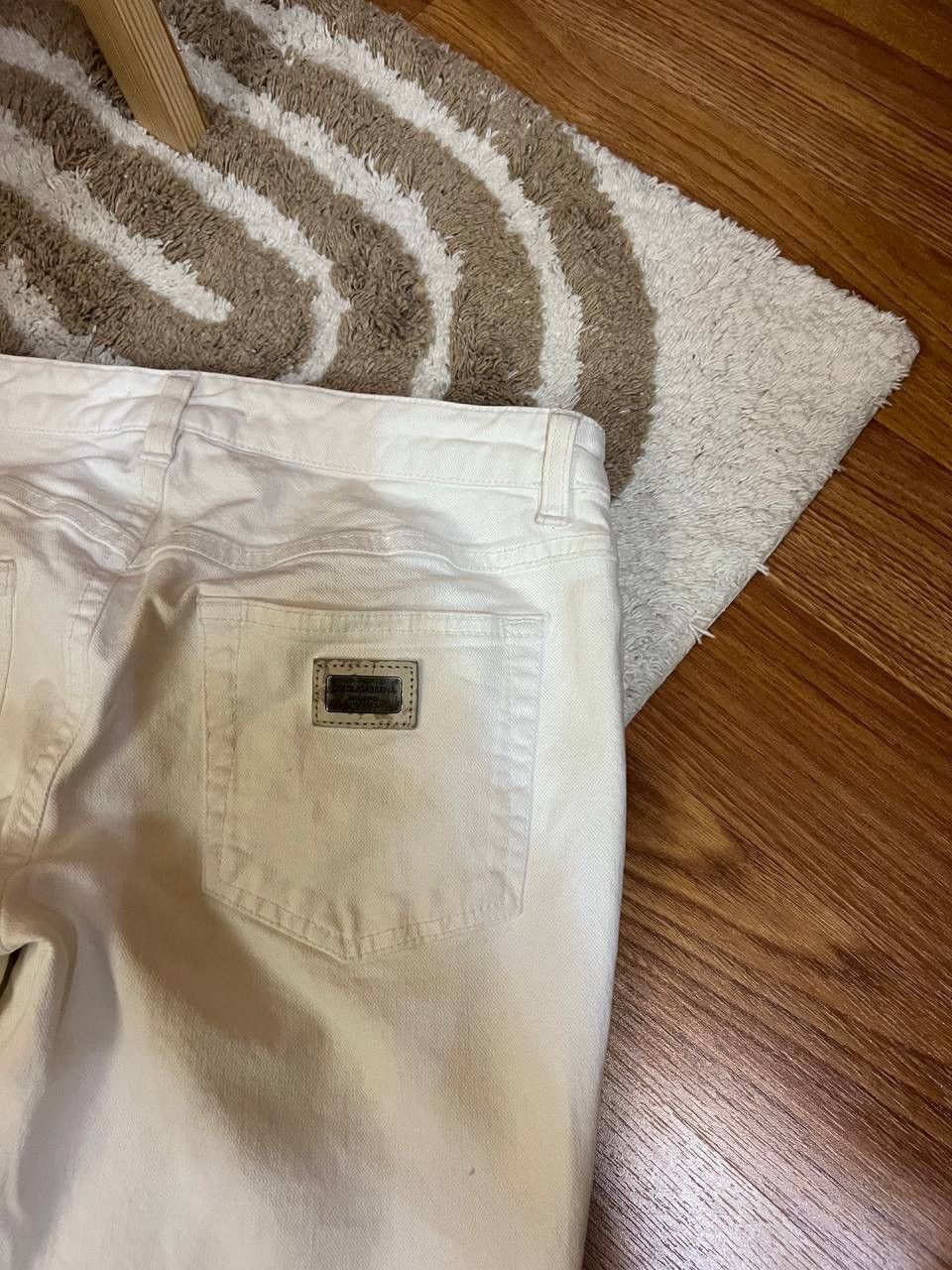 Dolce & Gabbana × Vintage Women’s Dolce&Gabbana Vintage White Pants Size IT40 Size 27" / US 4 / IT 40 - 20 Thumbnail