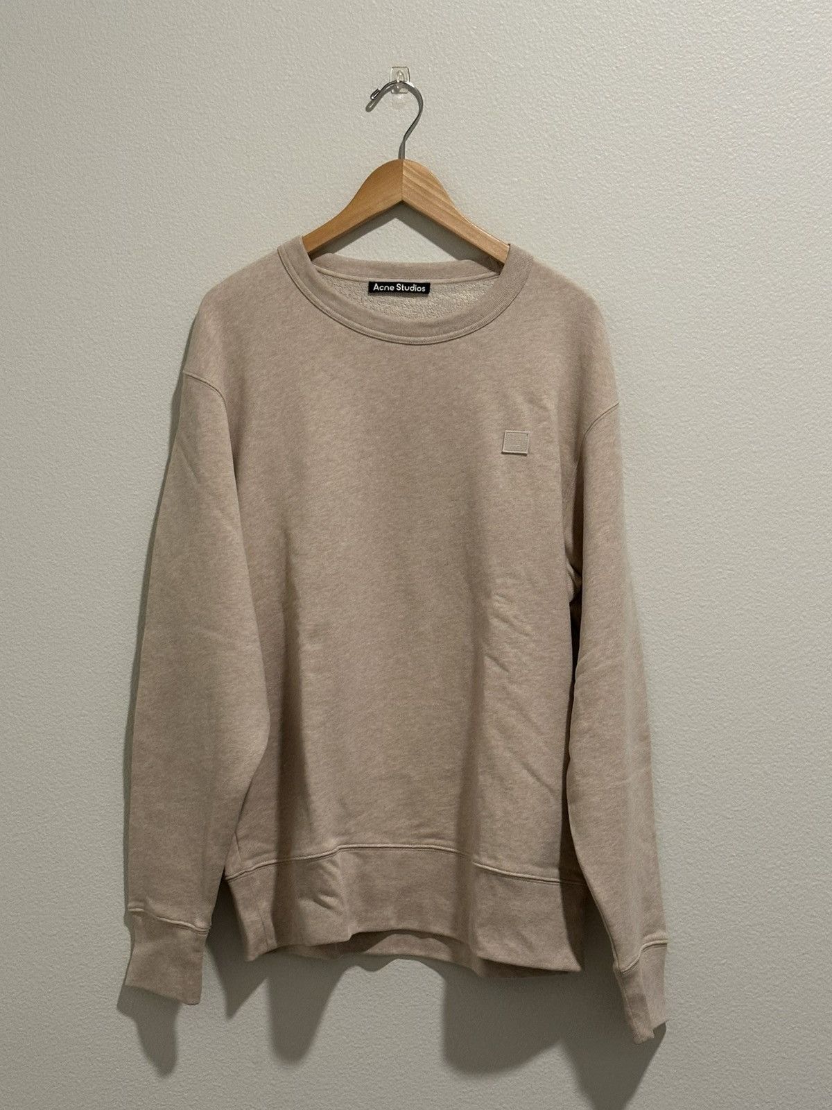 Acne Studios Acne Studios Fairview Face Beige Sweatshirt Size Large Size US L / EU 52-54 / 3 - 1 Thumbnail