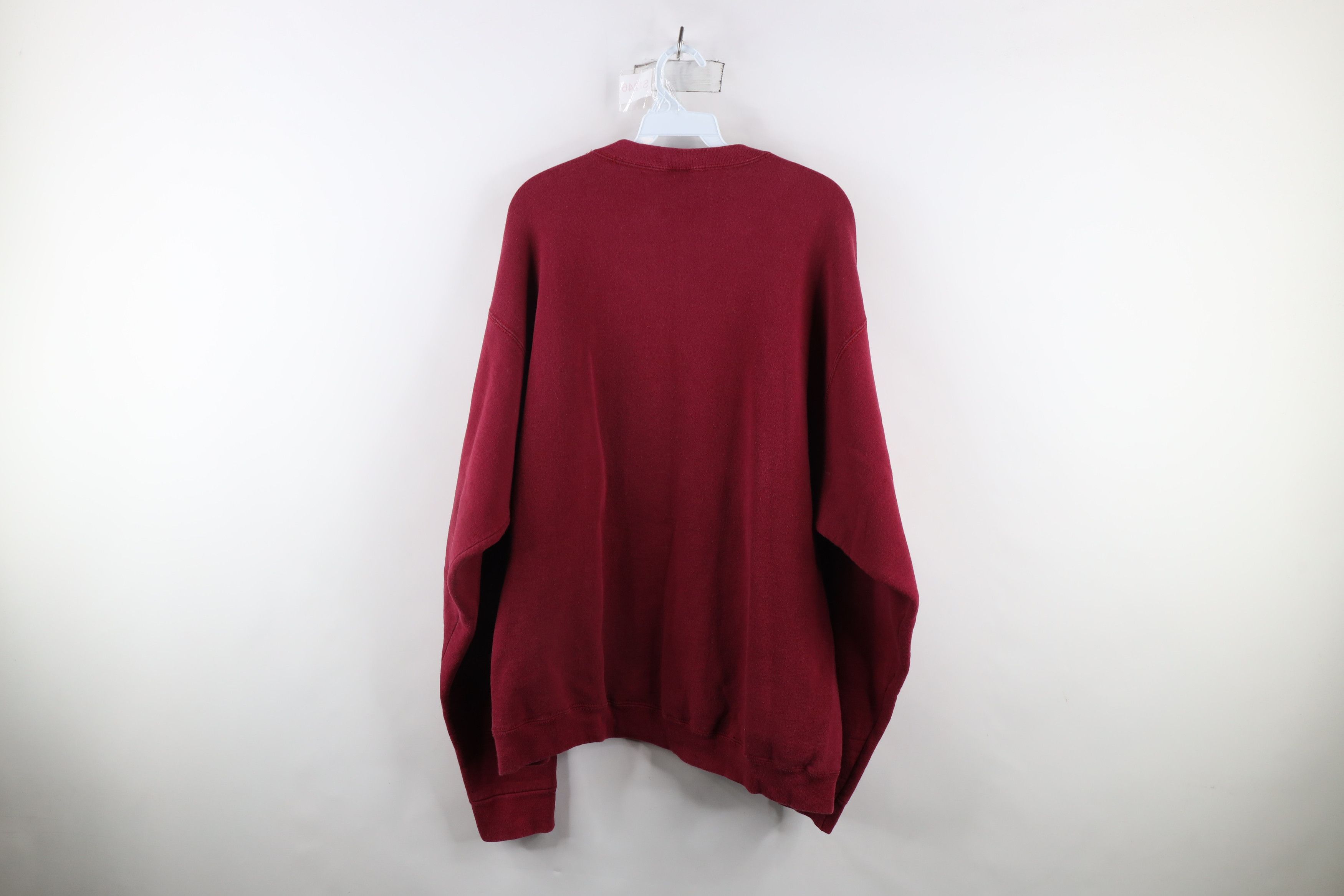 Vintage Vintage 90s Heavyweight University Football Sweatshirt Red Size US XL / EU 56 / 4 - 7 Thumbnail
