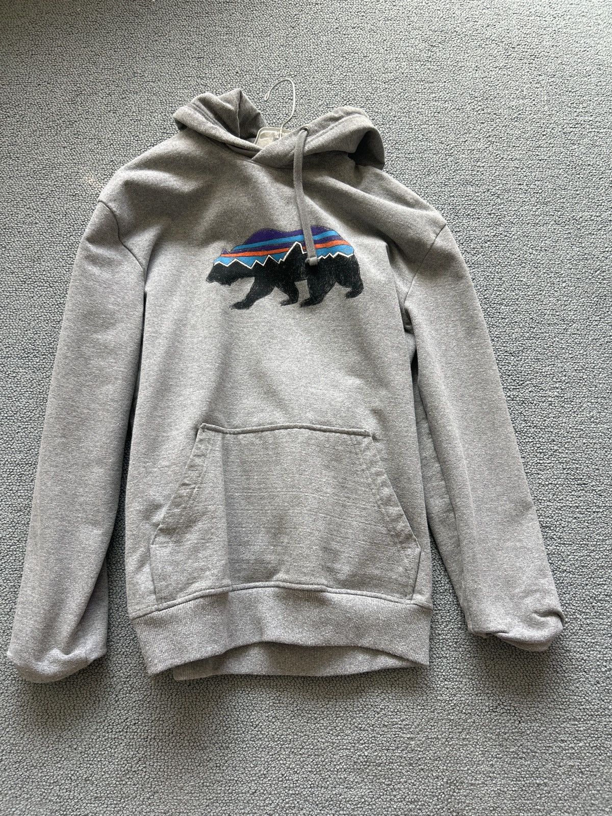 Patagonia Patagonia men’s Fitz Roy bear gray hoodie Size US M / EU 48-50 / 2 - 2 Thumbnail