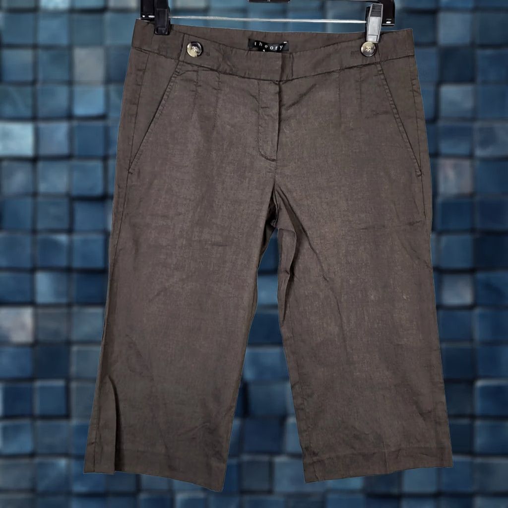 Theory Theory Cropped Pants Women's brown Size 4 NEW Size 27" / US 4 / IT 40 - 1 Thumbnail
