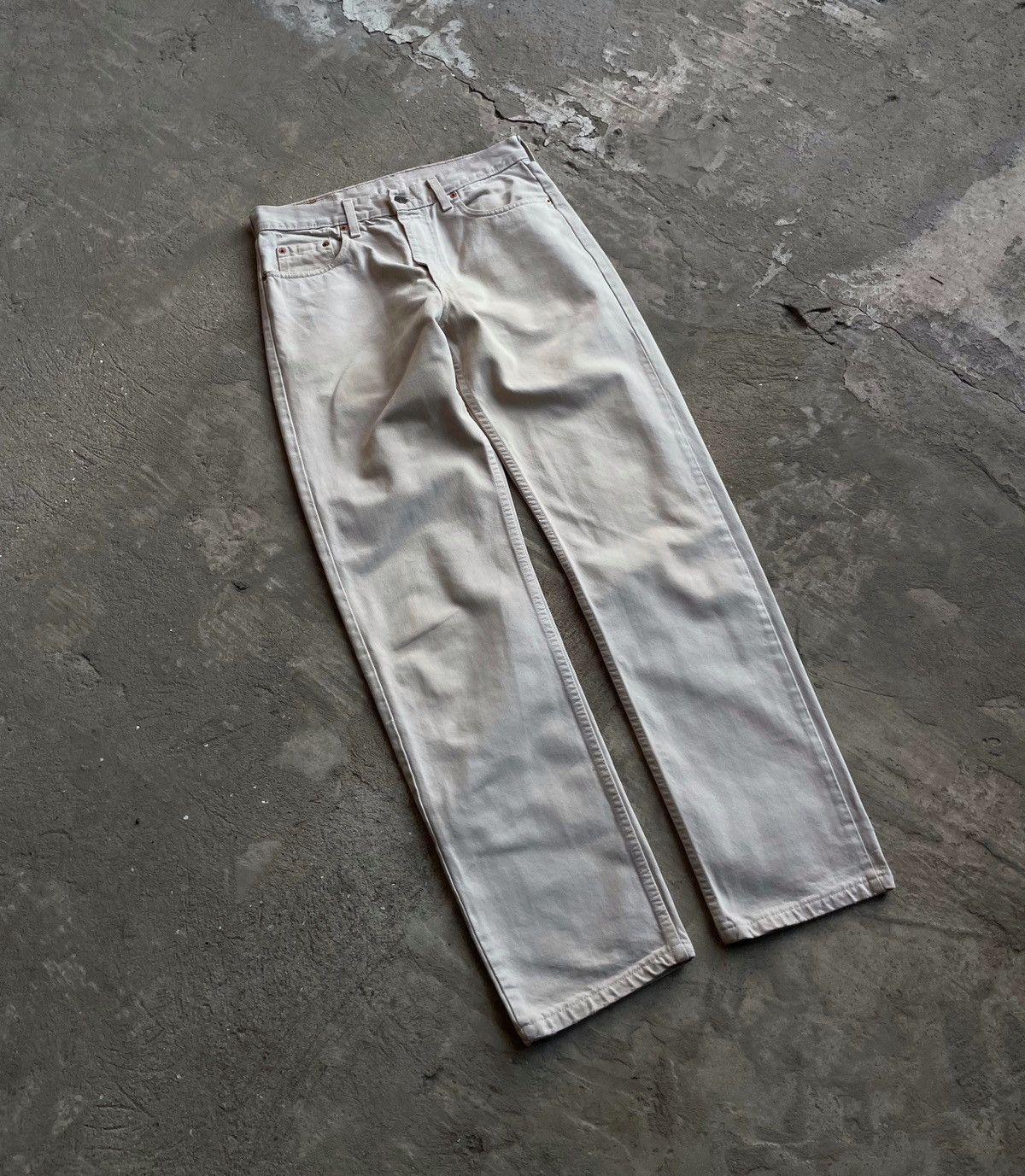 Levi's Levis 615 Orange Tab Vintage USA 90s y2k Washed Denim Jeans Size US 32 / EU 48 - 3 Thumbnail