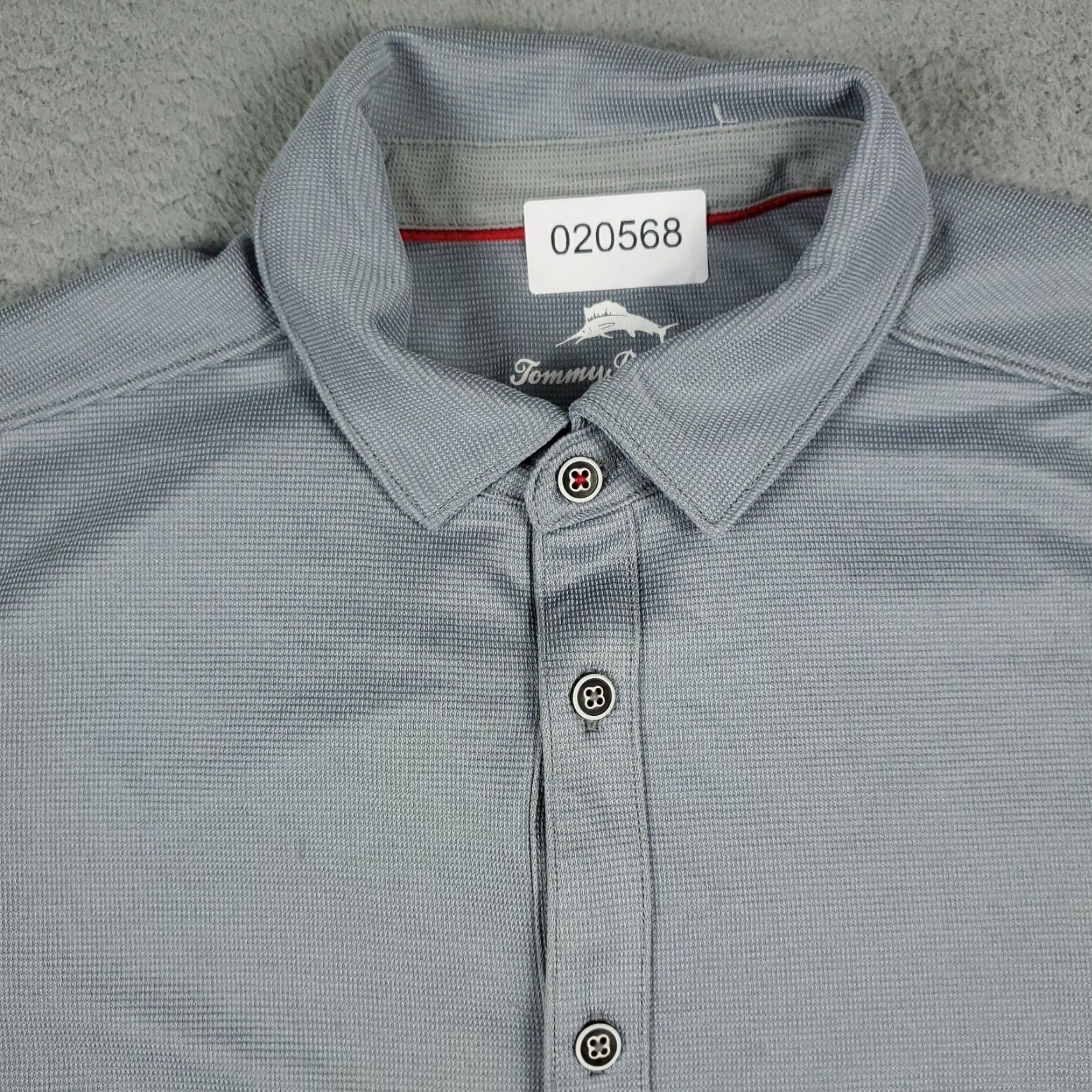 Tommy Bahama Tommy Bahama Shirt Mens M Blue Casual Button-Up Short Sleeve Collared Cotton Blend Knit Modern Classic Regular Gents Mens Shirt Size US M / EU 48-50 / 2 - 2 Thumbnail