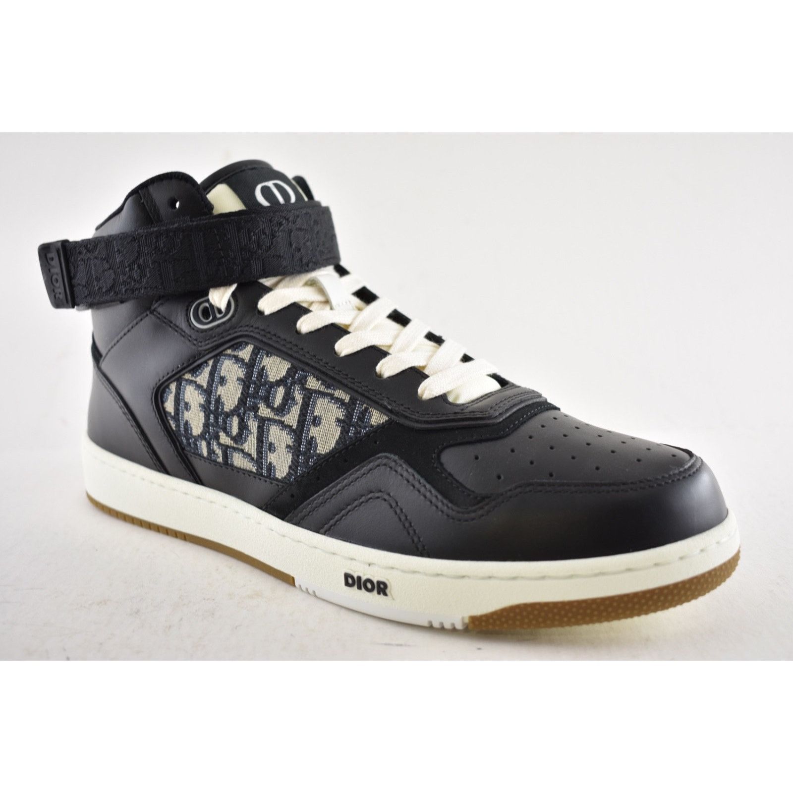 Dior Dior Mens B27 Leather Oblique High Top Sneakers 44 11 Size US 11 / EU 44 - 5 Thumbnail