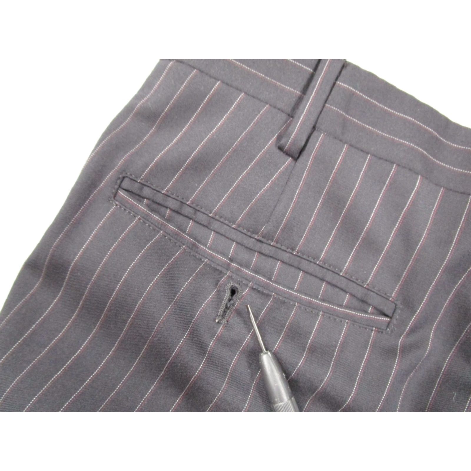 Brooks Brothers BROOKS BROTHERS 1818 FITZGERALD Suit Black 2-Piece Wool 42 Long Men’s Pinstripe Casual/Formal Oversized 2pc Tailored Menswear Size 42R - 7 Thumbnail