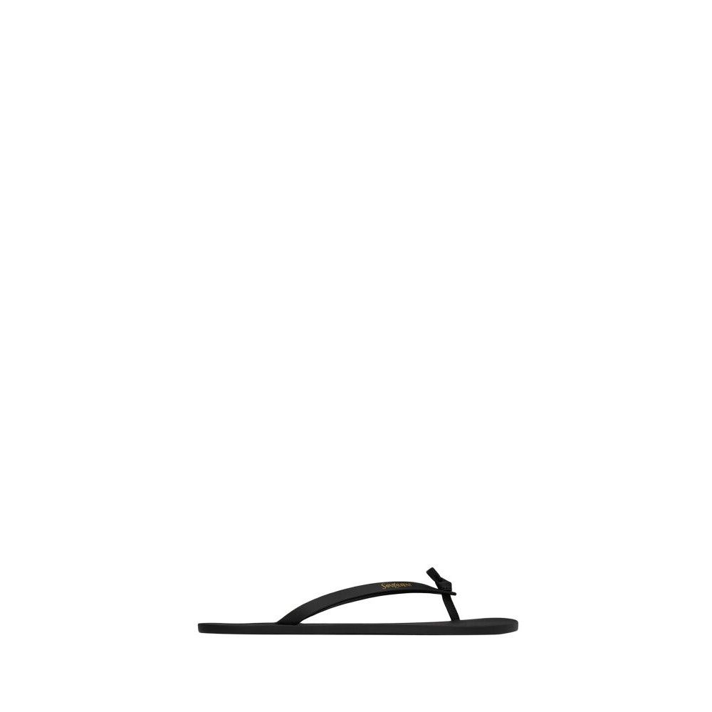 SAINT LAURENT $690 Black Pool Flip Flops New & Authentic (Me