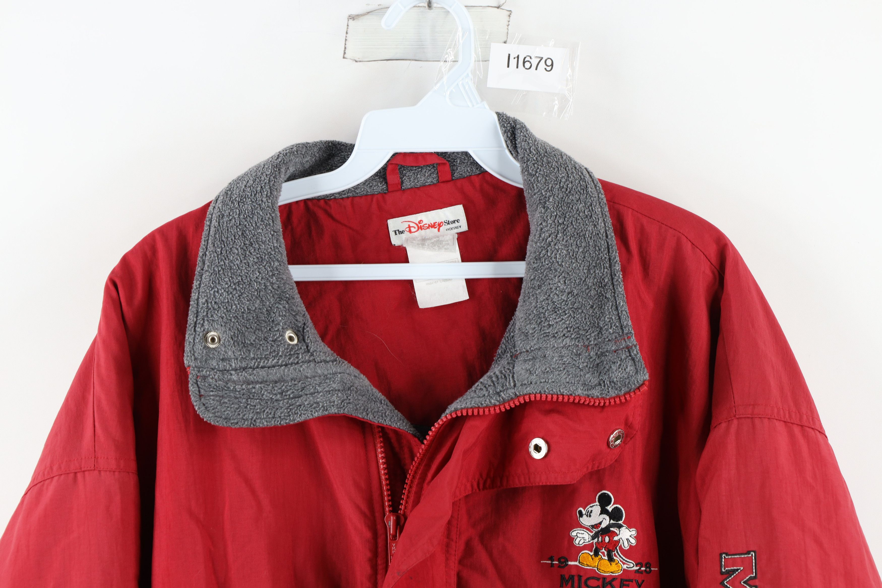Disney × Vintage Vintage 90s Disney Mickey Mouse Elbow Patch Bomber Jacket Size US XL / EU 56 / 4 - 2 Thumbnail