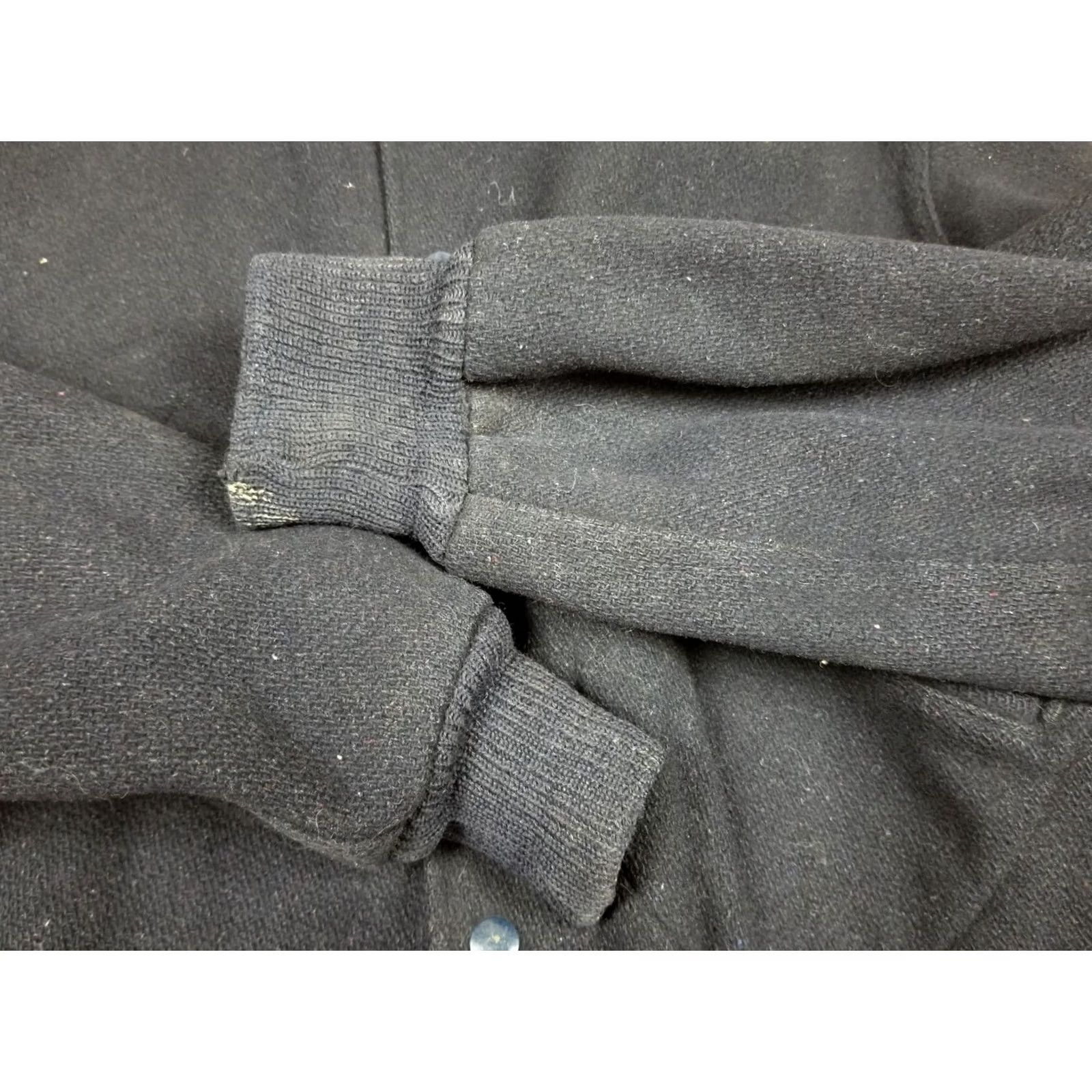 Vintage VINTAGE Campus Club Chain Stitch Black Wool Jacket Large Rockabilly Jackets Mens Size US L / EU 52-54 / 3 - 8 Thumbnail