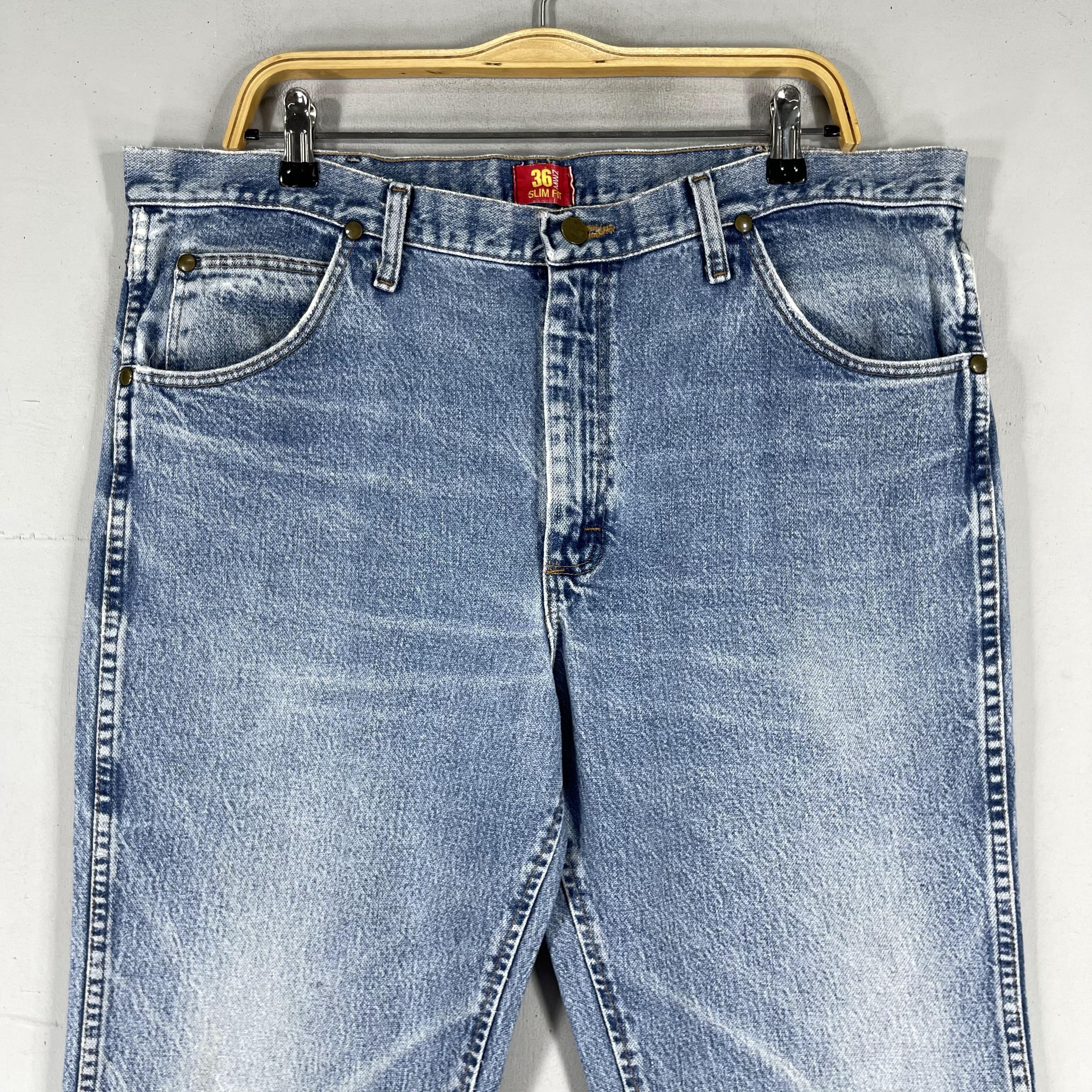 Vintage × Wrangler Size 38 Vintage Wrangler Distressed Ripped Pocket Jeans Size US 38 / EU 54 - 2 Thumbnail