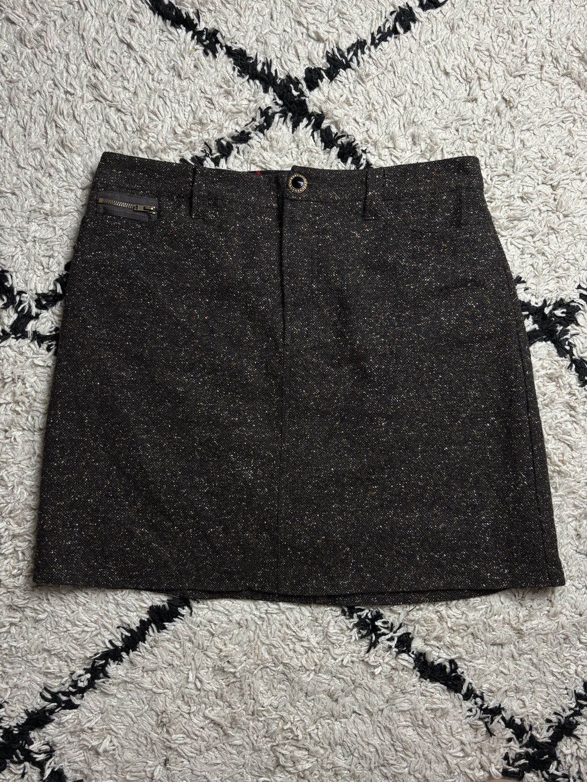 Dolce & Gabbana Dolce & Gabbana Vintage Wool Silk Midi Skirt Y2K Size 28" / US 6 / IT 42 - 1 Thumbnail