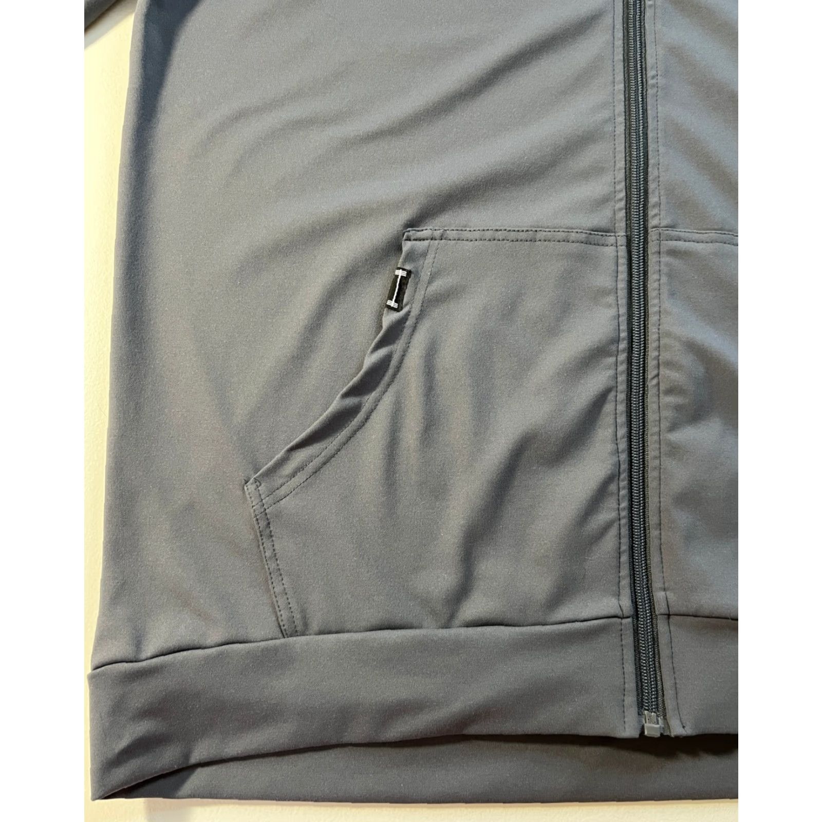 Vintage VINTAGE Barbell Apparel Men's Full Zip Hoodie Lightweight Gray XL Size US XL / EU 56 / 4 - 7 Thumbnail