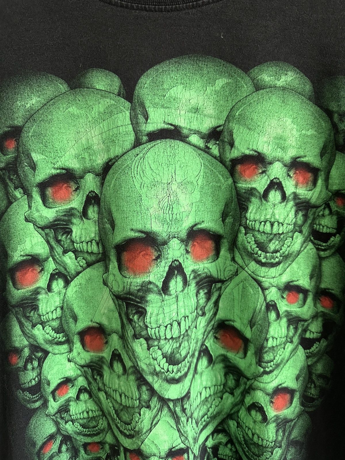 Rap Tees × Vintage Vintage Bootleg Public Enemy Skull Full Print Tees Size US L / EU 52-54 / 3 - 4 Thumbnail
