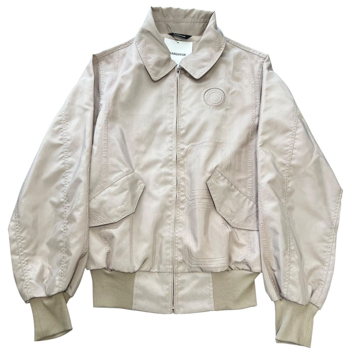 KANGHYUK KANGHYUK 2022SS Barcode Embossed Bomber Jacket Size US S / EU 44-46 / 1 - 1 Thumbnail
