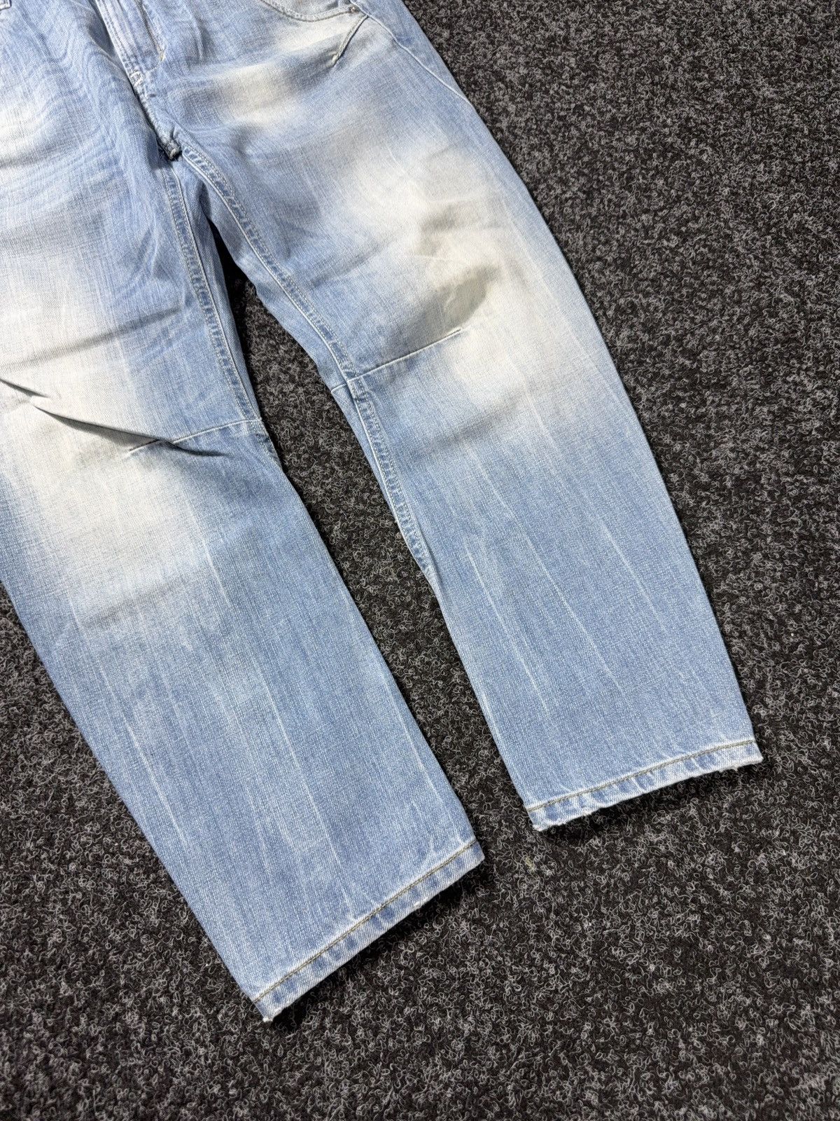 Diesel Luxury 00s Diesel Fayza Relaxed Tapered Rock Punk Jeans Y2K Size 29" - 4 Thumbnail