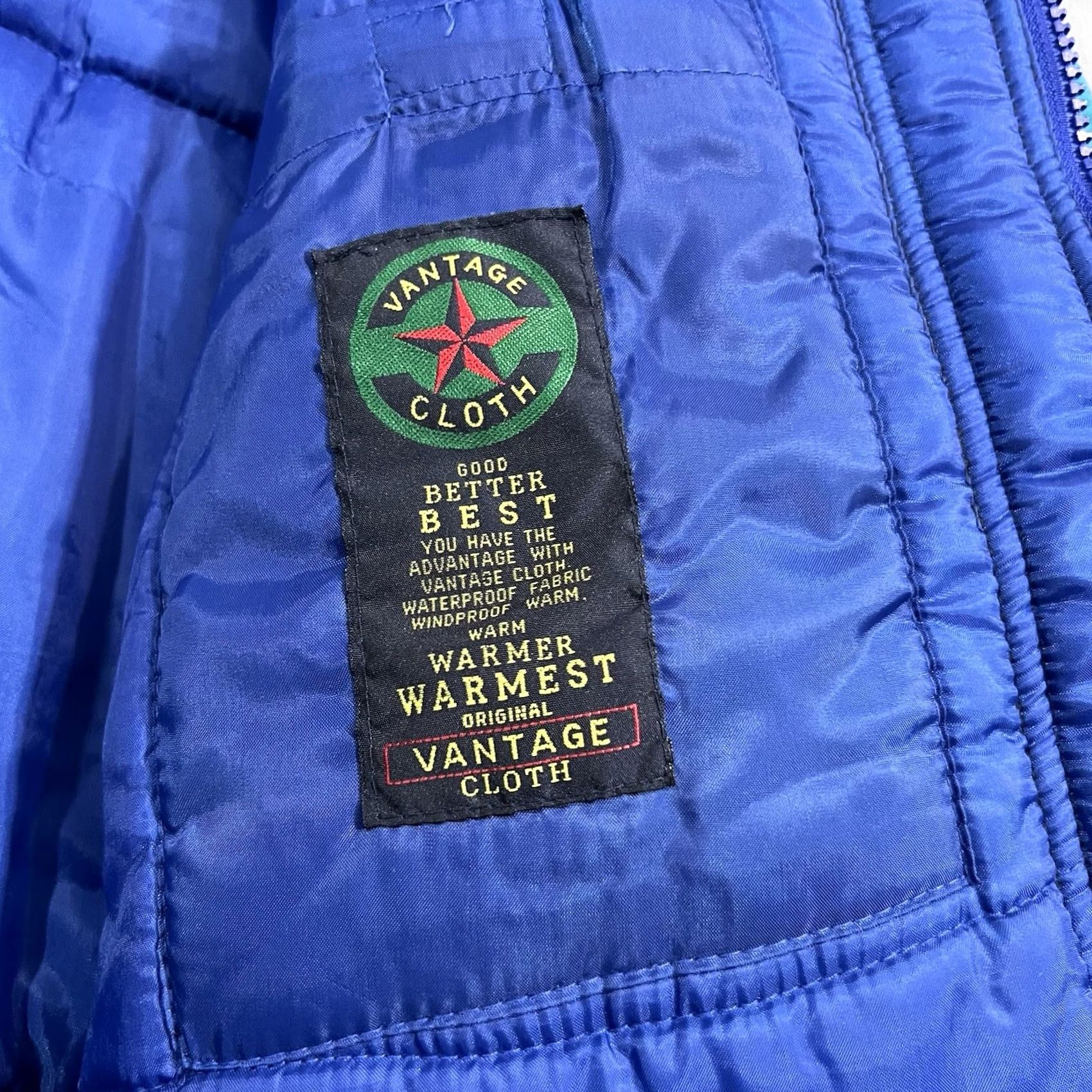 Vintage Field & Stream Puffer Jacket Mens L Blue Black Nylon Winter Snow Vantage Size US L / EU 52-54 / 3 - 5 Thumbnail