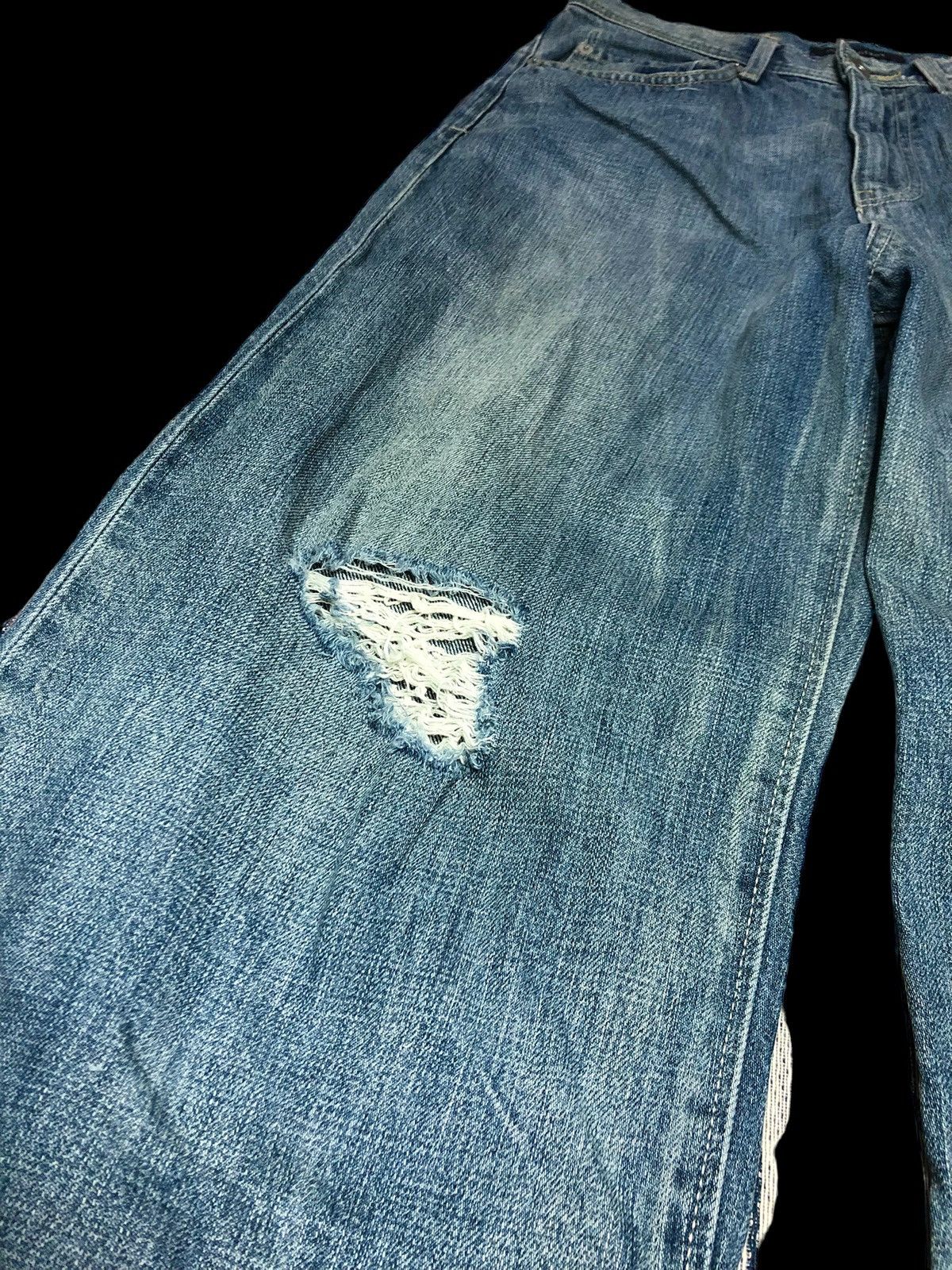 Japanese Brand ‼️‼️SUPER BAGGY ‼️‼️PAGEBOY DISTRESSED DENIM Size US 27 - 3 Thumbnail